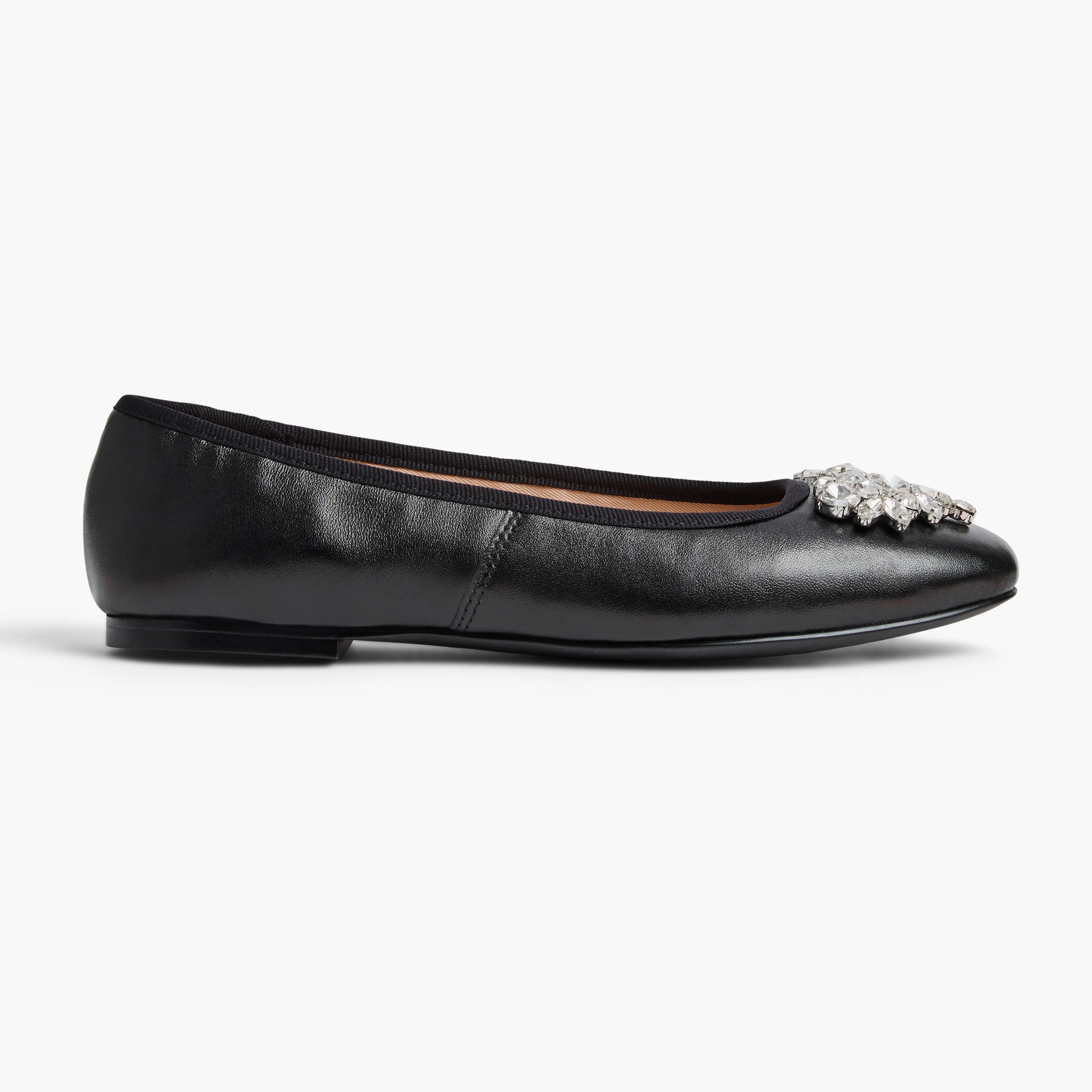 Buy Glow Ellina Jeweled Leather Ballet Flat