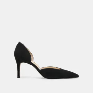 Walking Friendly ELOY HEELS ONYX SUEDE