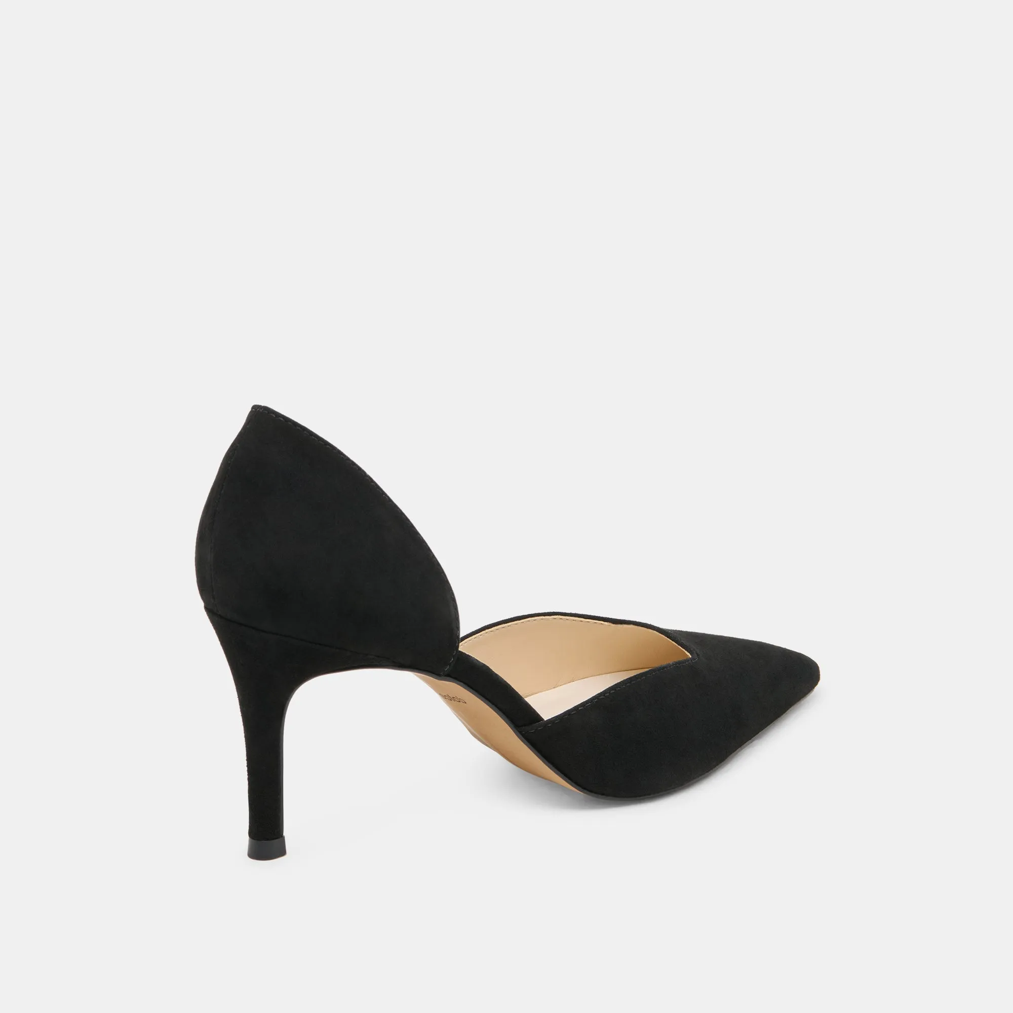 ELOY HEELS ONYX SUEDE Retro Glow Black Tie