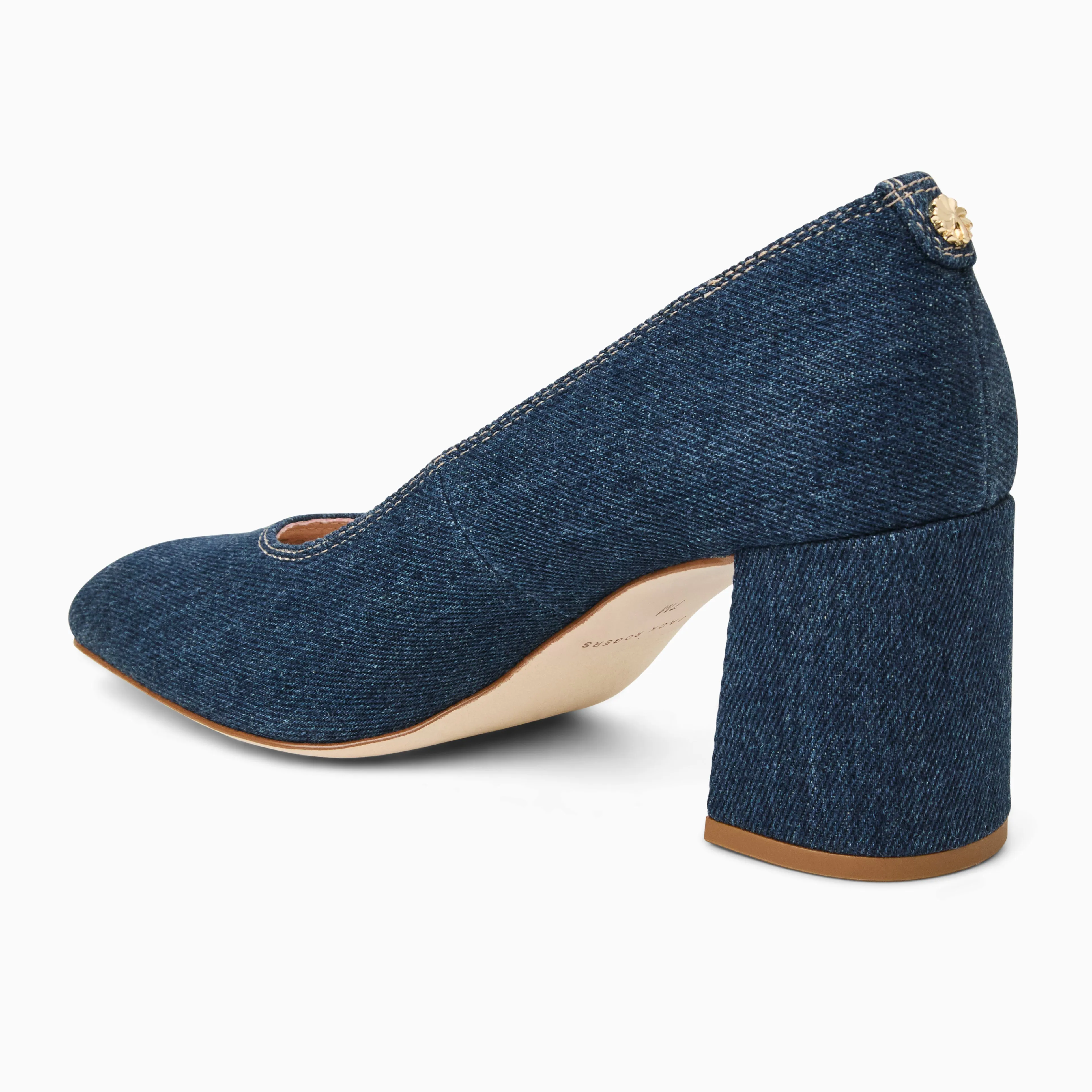 Flattering Walk Lenora Fabric Pump Heel