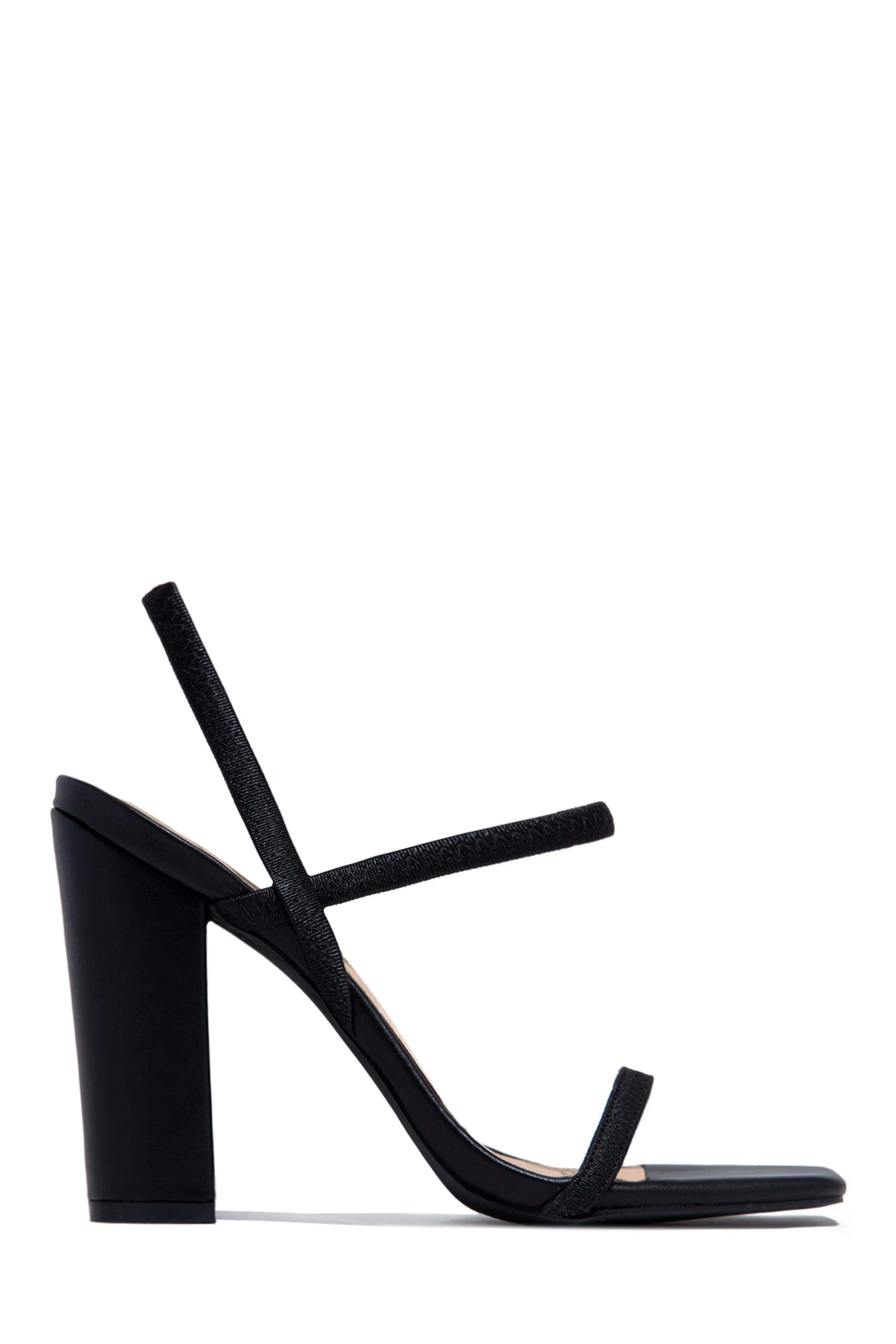 Emerie Slingback Block High Heels - Gold