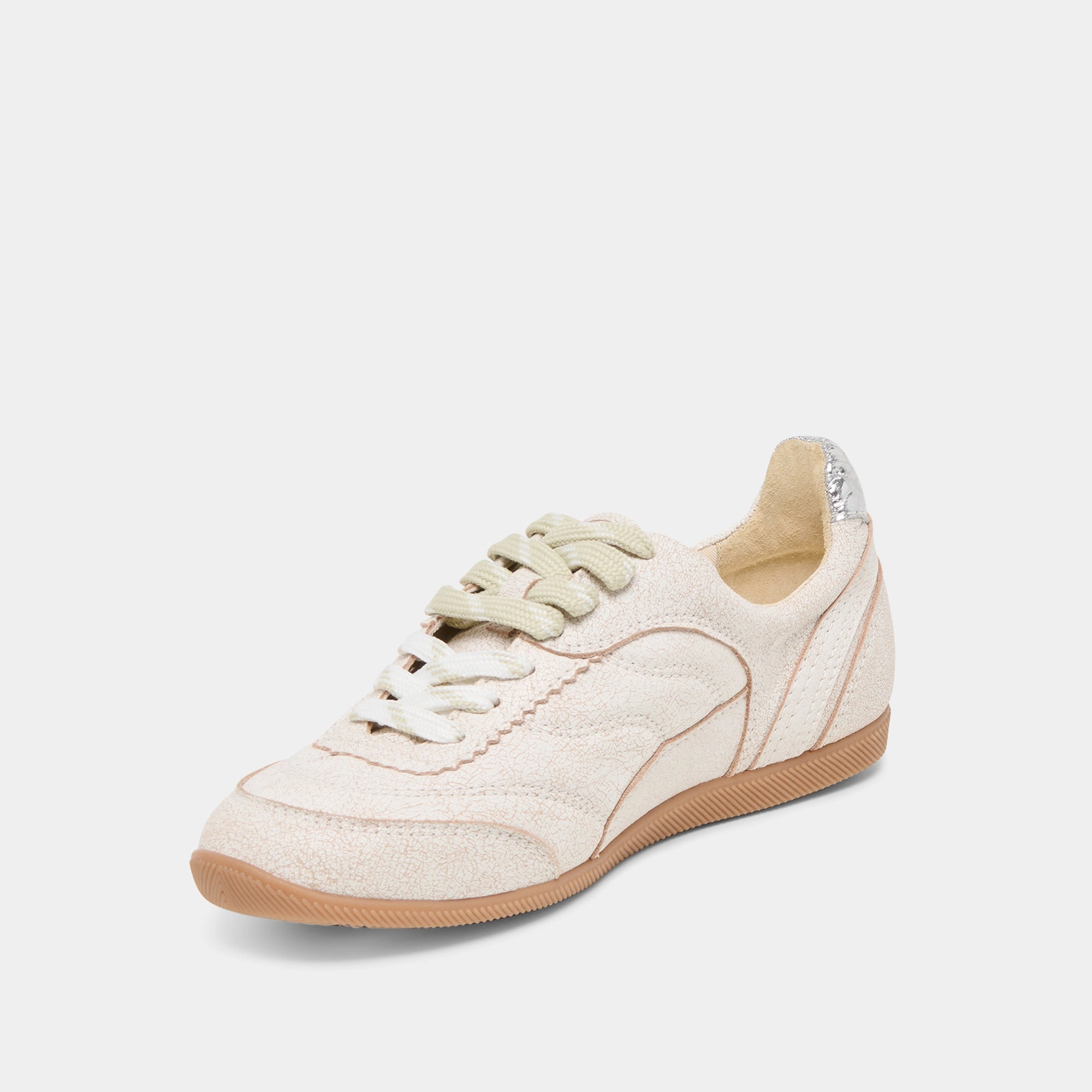 LAINI SNEAKERS OFF WHITE CRACKLED LEATHER Core Motion