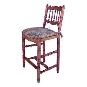 ENGLISH SPINDLE BACK COUNTER STOOL (ARMLESS)
