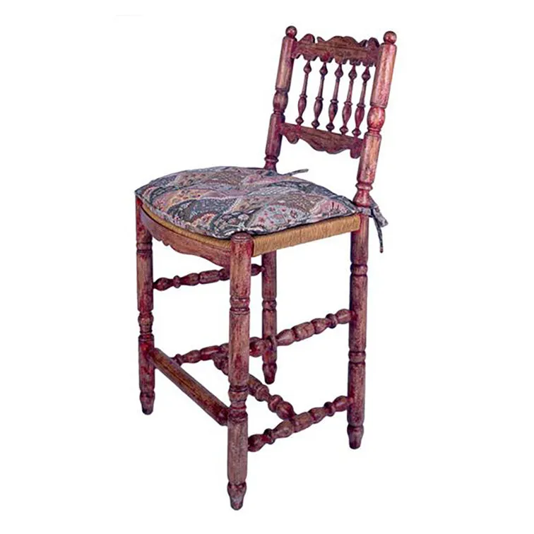 ENGLISH SPINDLE BACK COUNTER STOOL (ARMLESS)