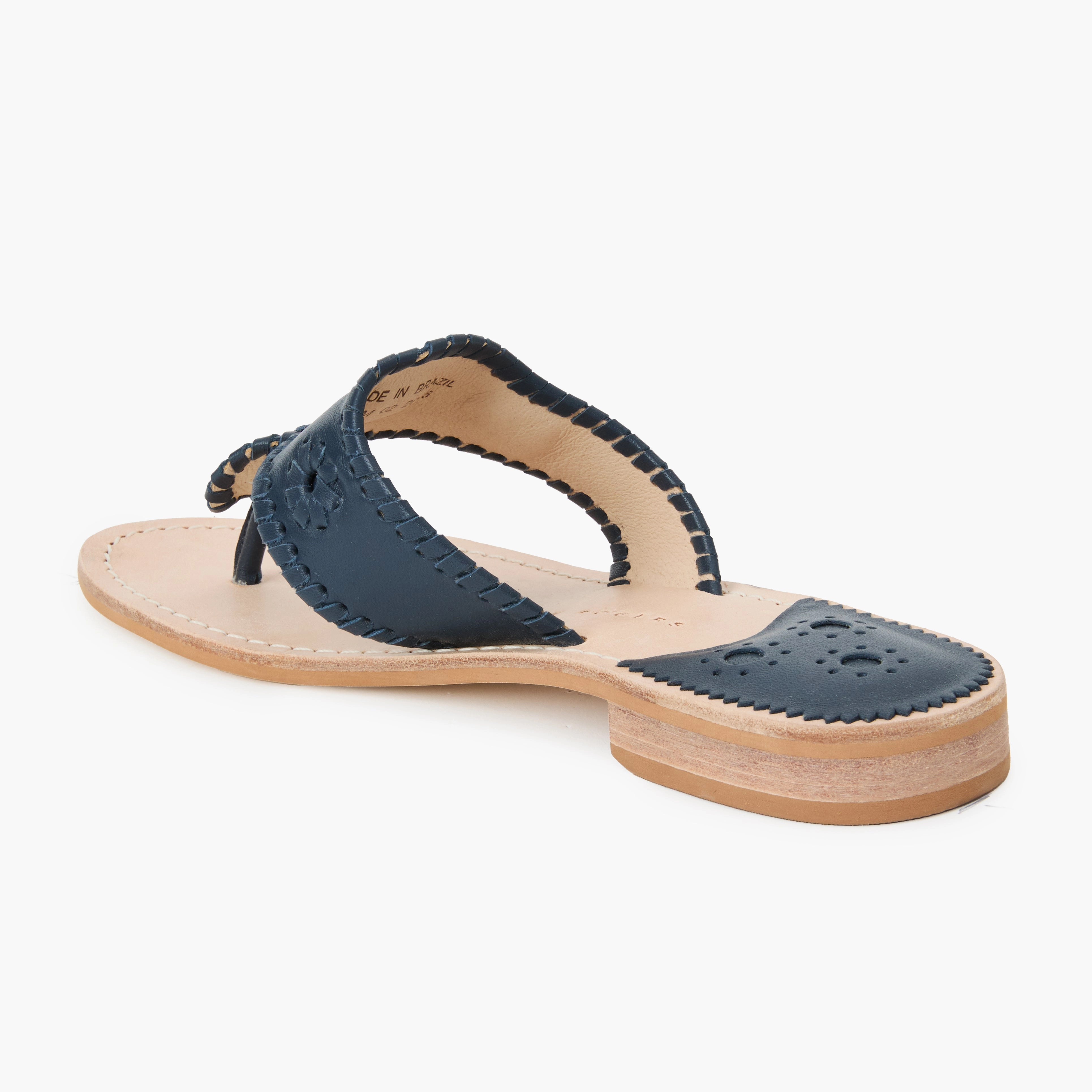 Jacks Leather Flat Sandal Sporty Comfortable