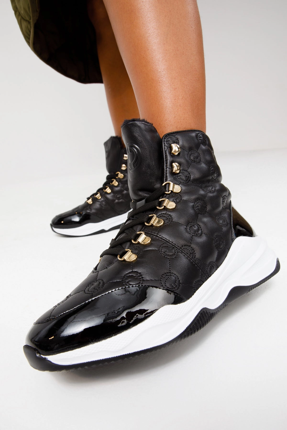 The Cambridge Black Quilted Leather Ankle Women Boot Final Sale! seductive