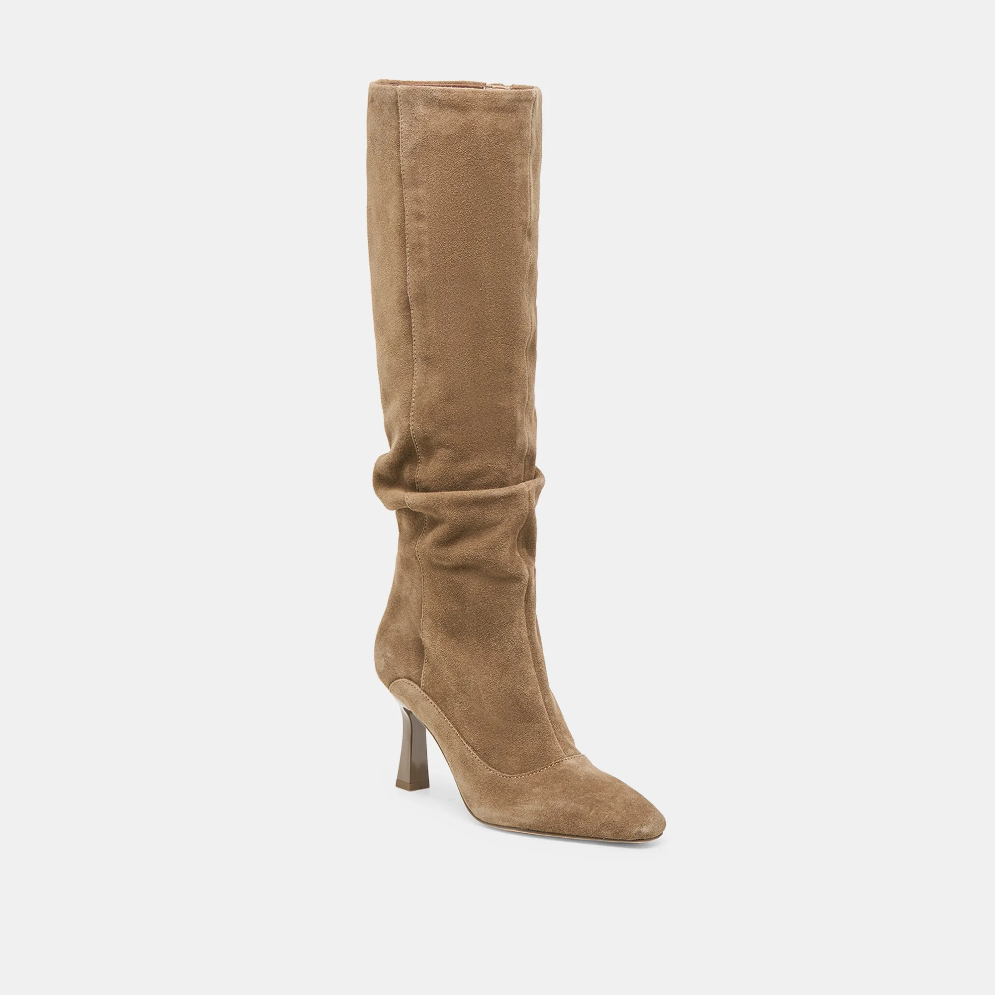 LOUSA BOOTS OLIVE SUEDE Minimal Profile