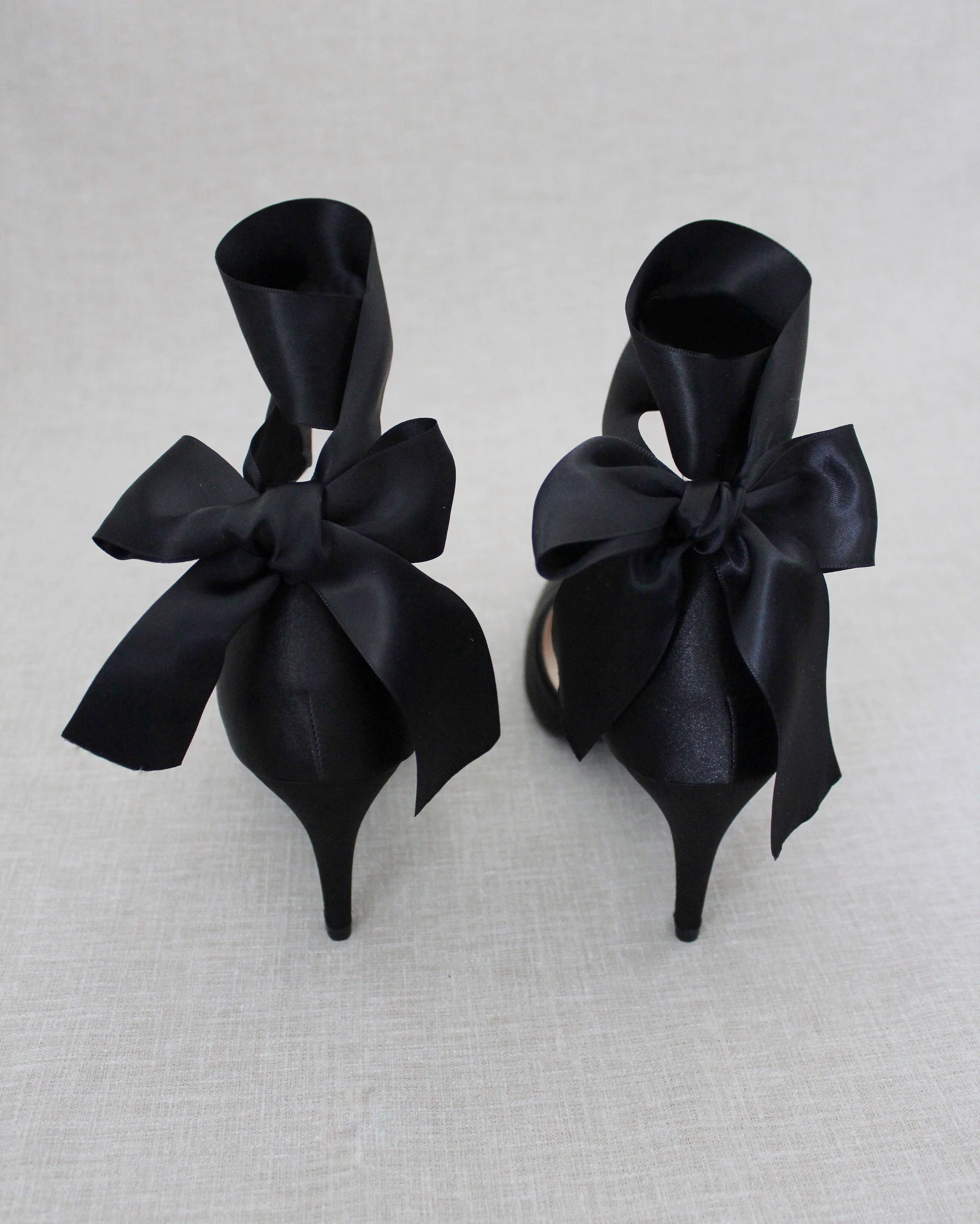 Evening Heels With Ankle Ribbon
