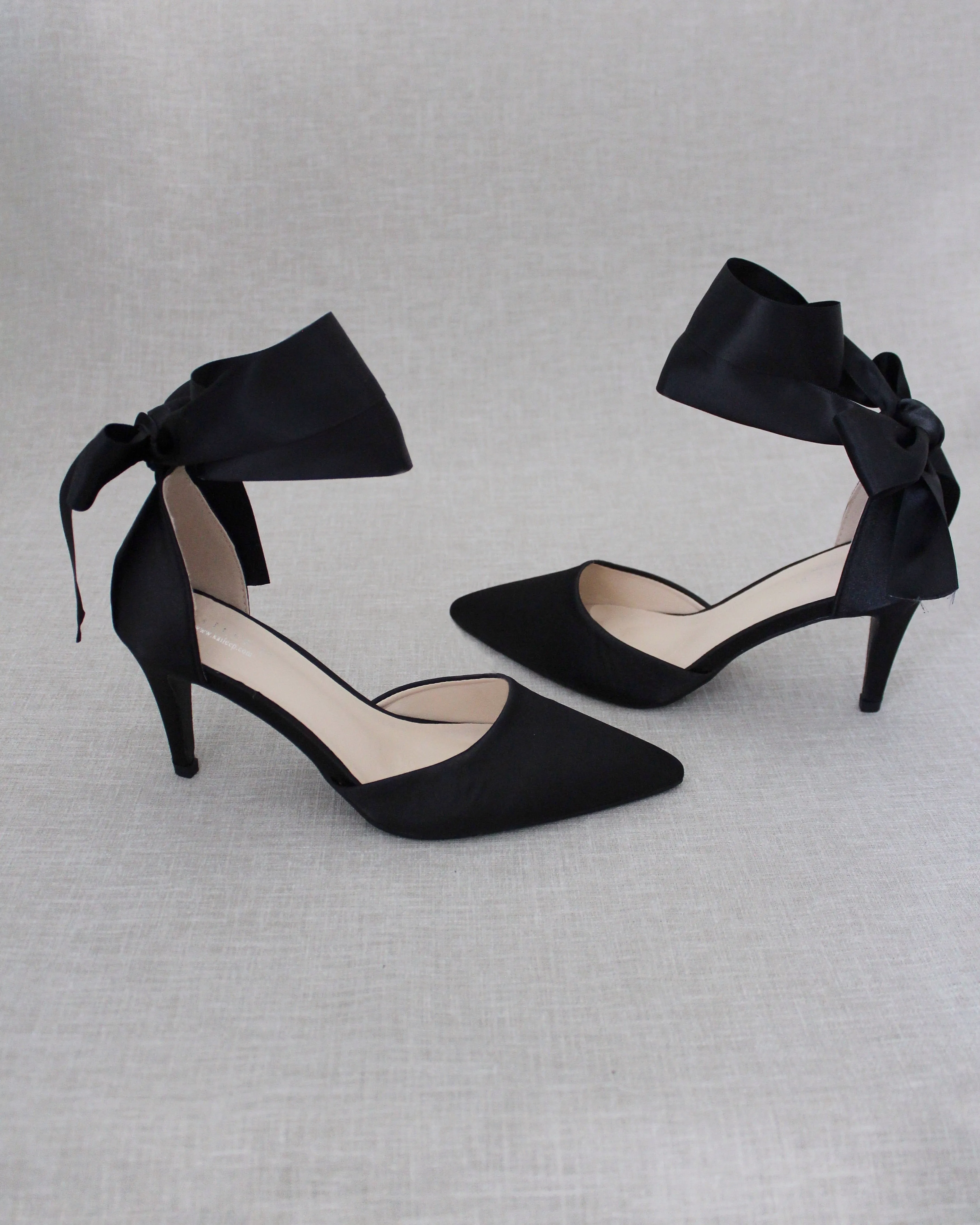 Evening Heels With Ankle Ribbon