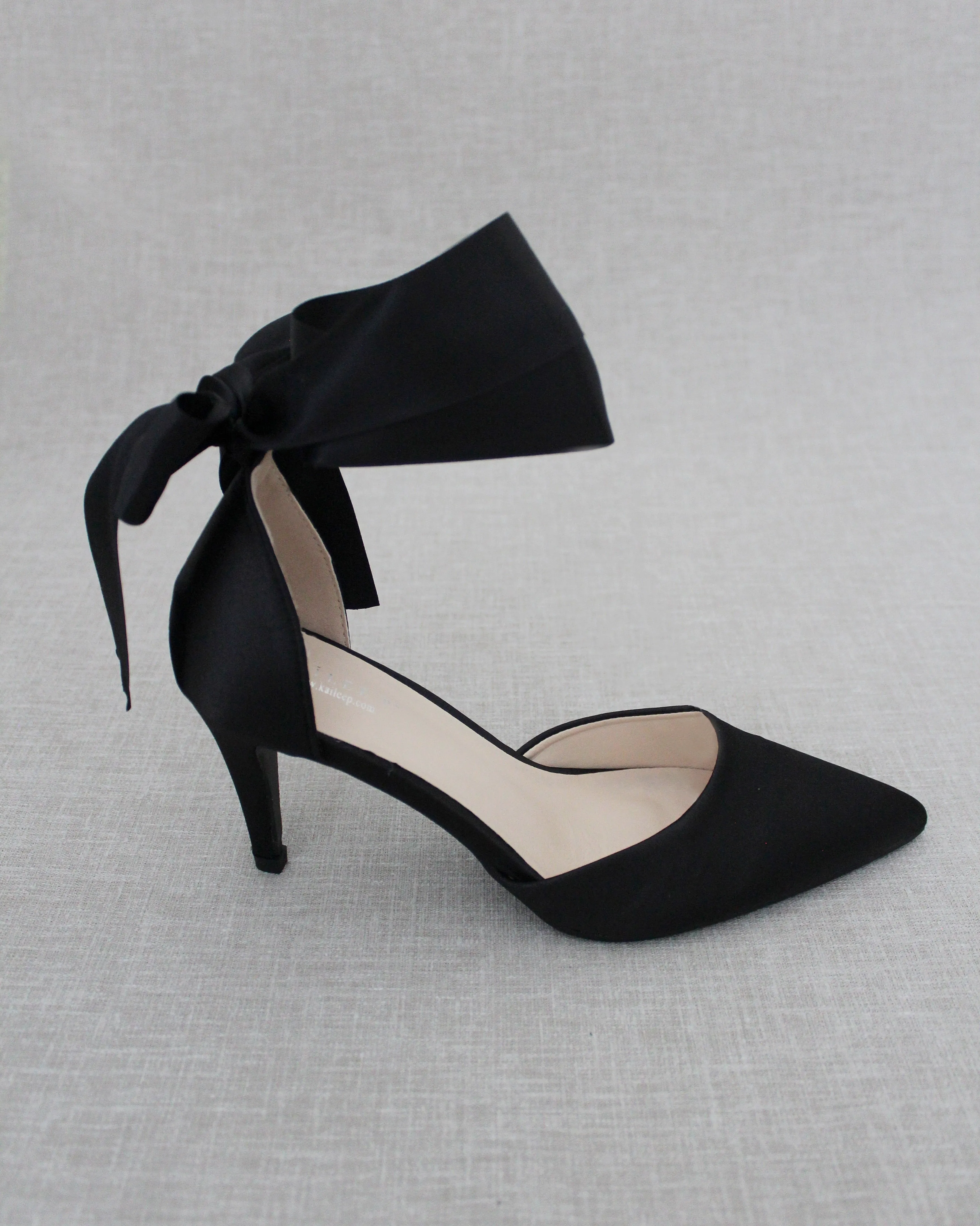 Evening Heels With Ankle Ribbon