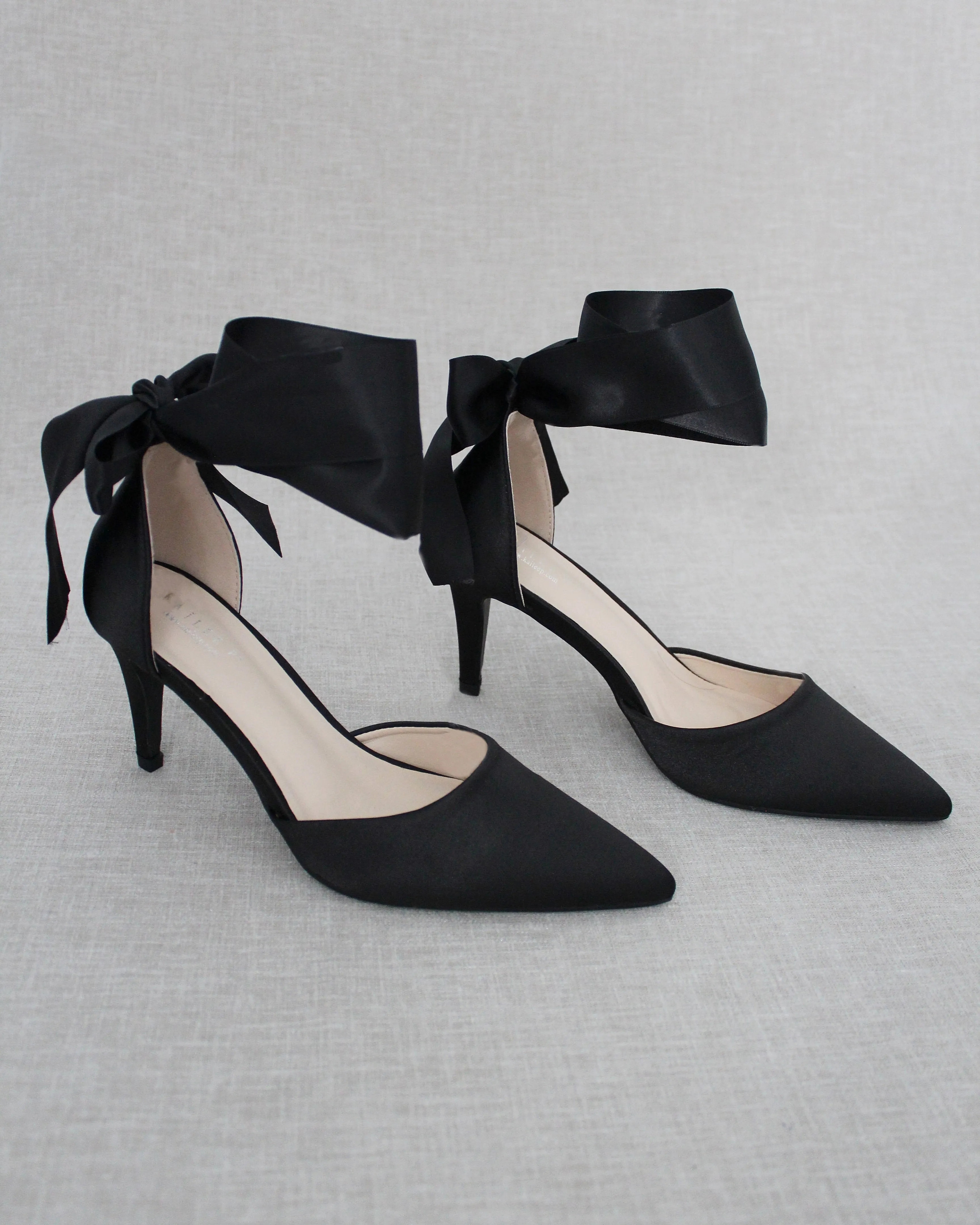 Evening Heels With Ankle Ribbon