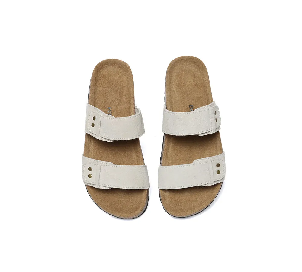 EVERAU® Double Straps Slip-on Summer Sandal Slides Aurelia