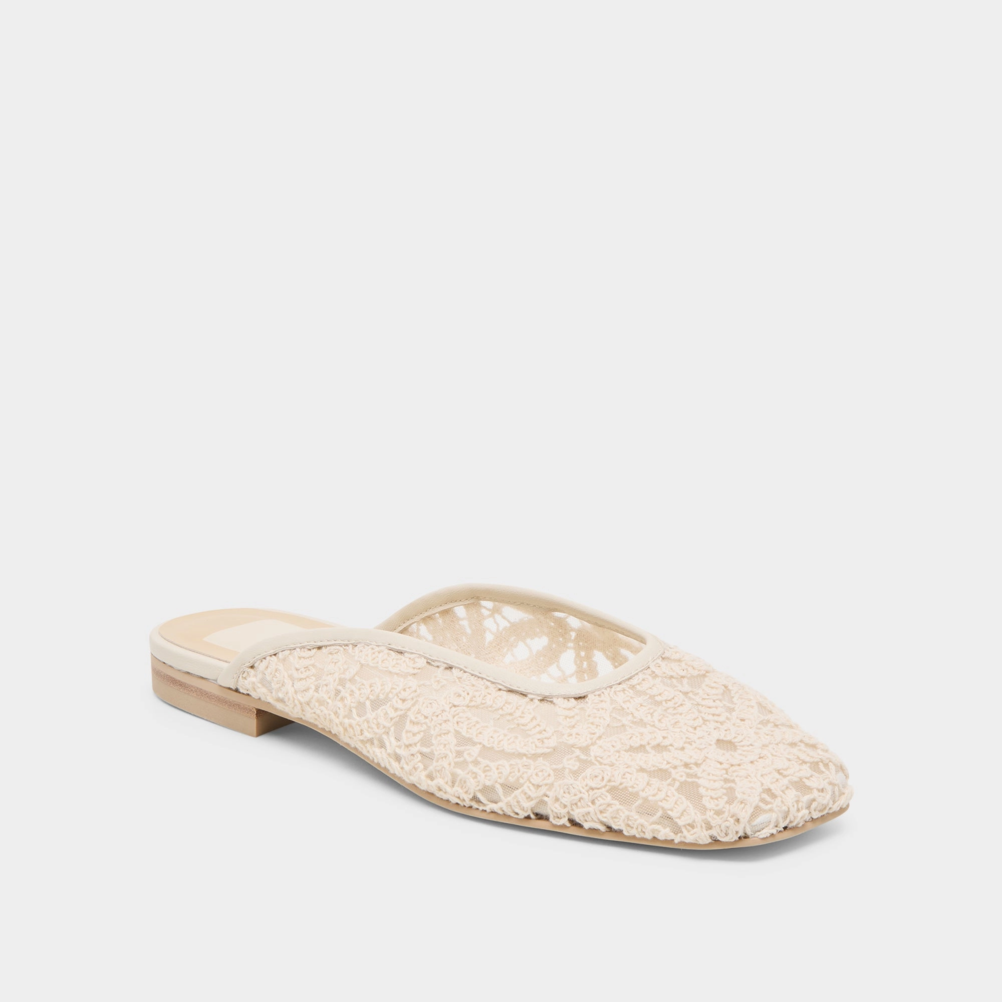 Hook Loop AUBRIE FLATS IVORY MACRAME MESH