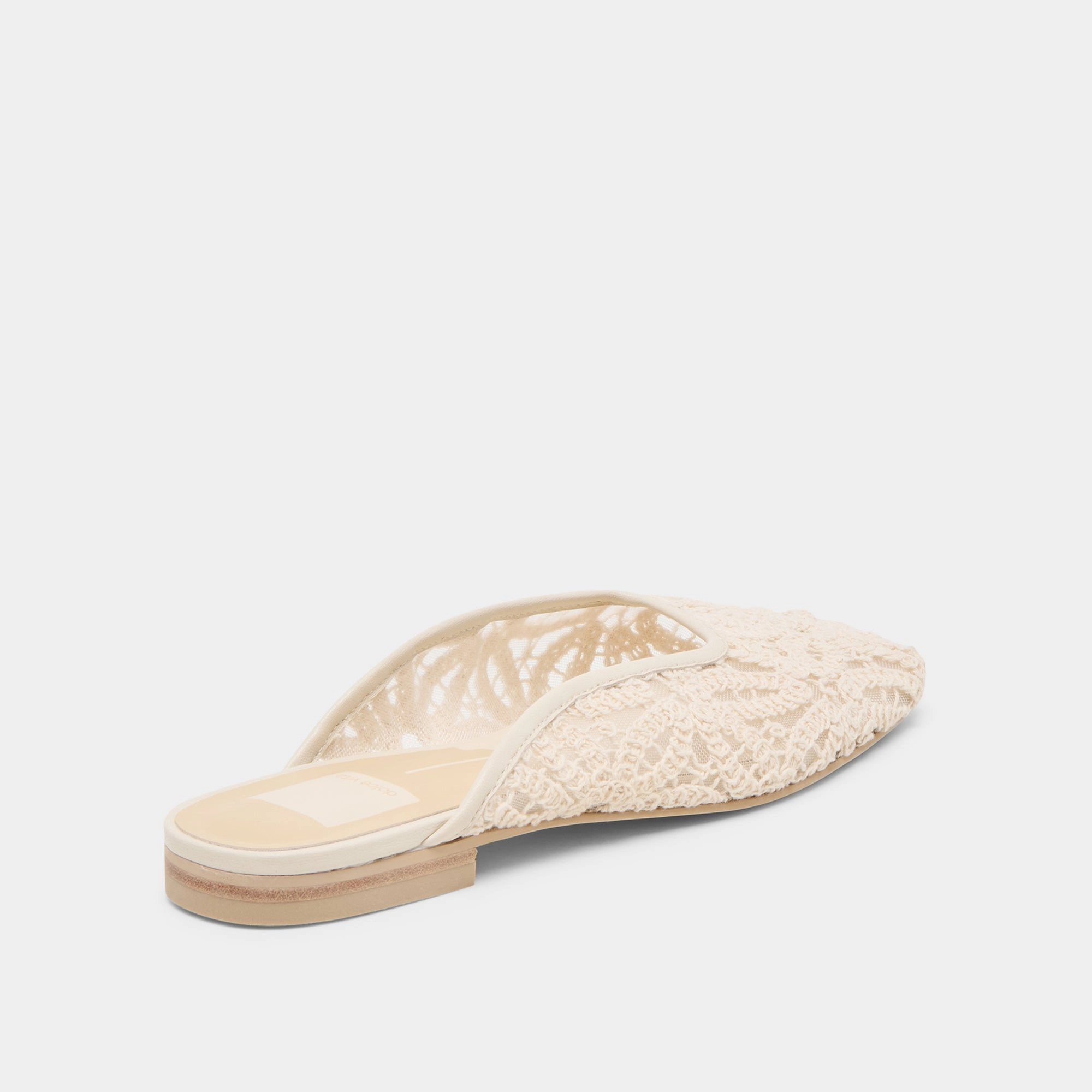AUBRIE FLATS IVORY MACRAME MESH Anti-Fatigue Footwear Supportive Design