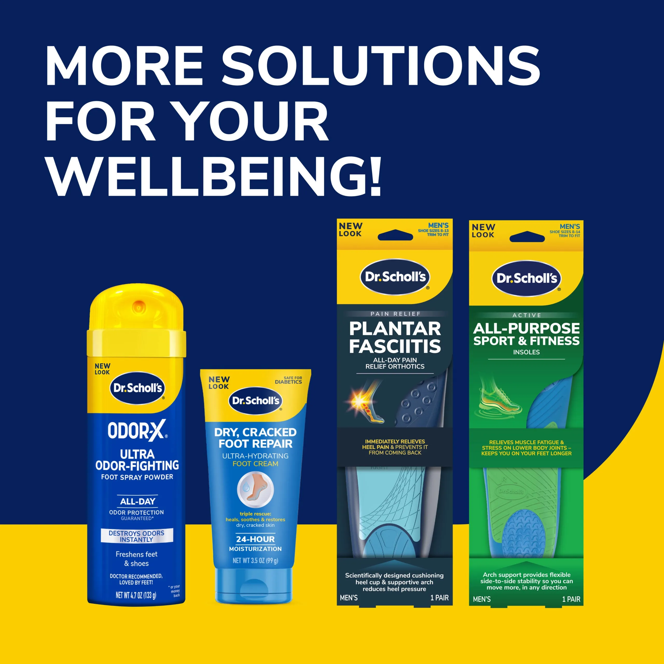 Extra Comfort All-Day Insoles with Massaging Gel® Men's
