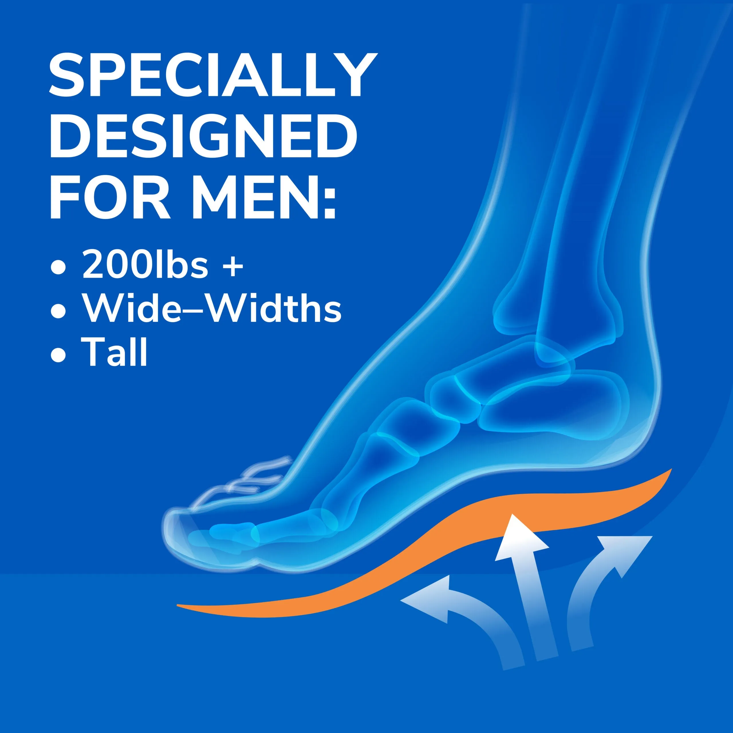 Extra Comfort All-Day Insoles with Massaging Gel® Men's