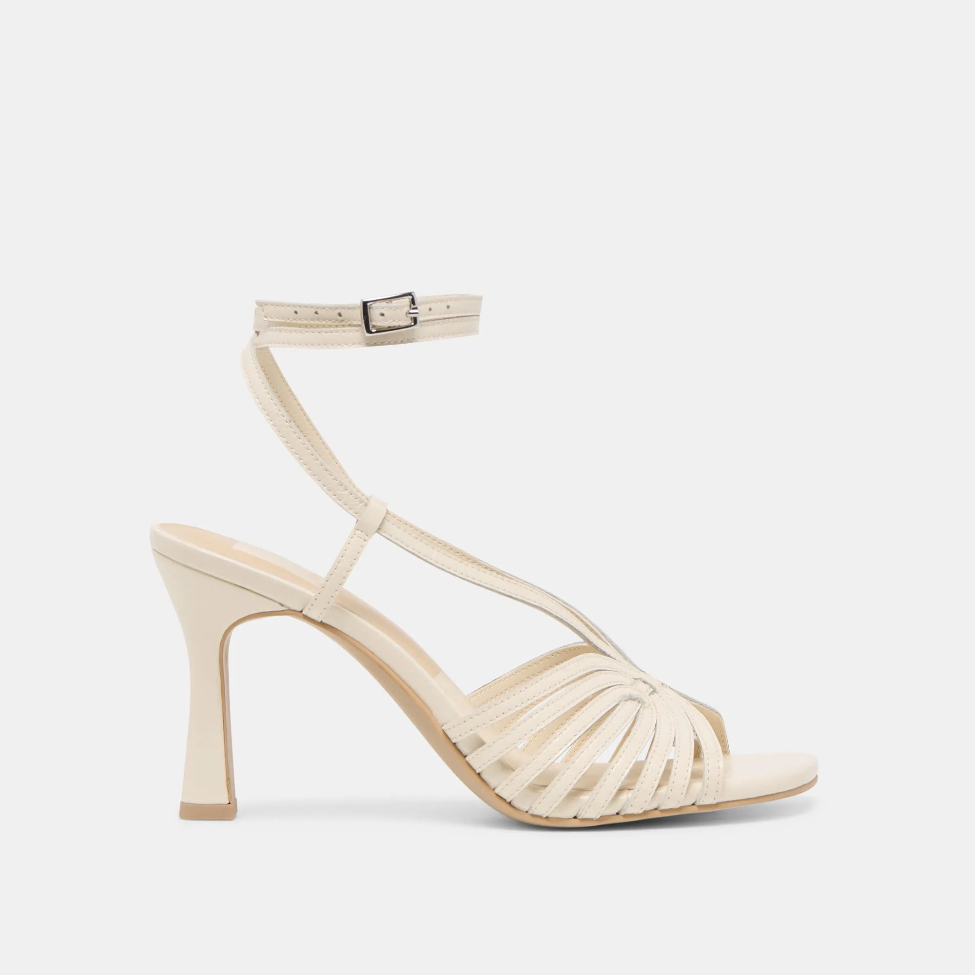 NIVANA HEELS OFF WHITE CRINKLE PATENT Premium Craft Sun Guard