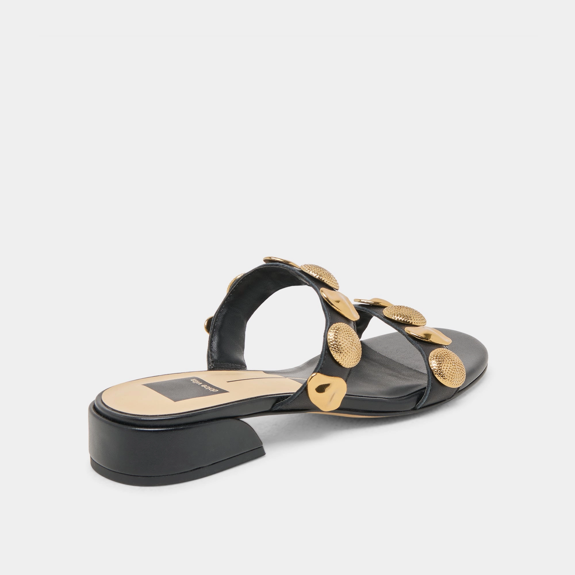 FARROW SANDALS BLACK LEATHER Casual Sandals Casual Flip-flops