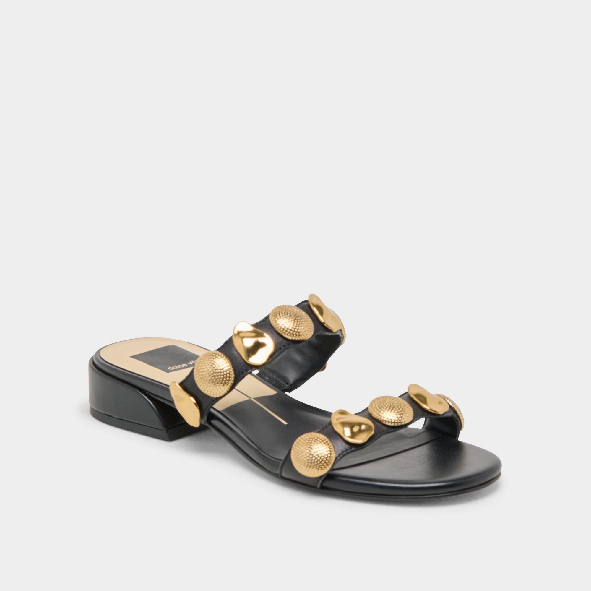 Adjust Strap FARROW SANDALS BLACK LEATHER