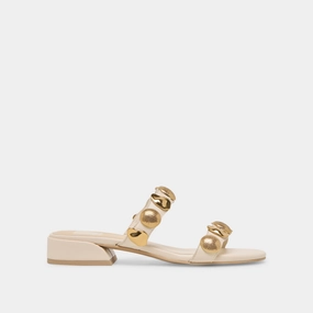 FARROW SANDALS CREME LEATHER Thermoplastic