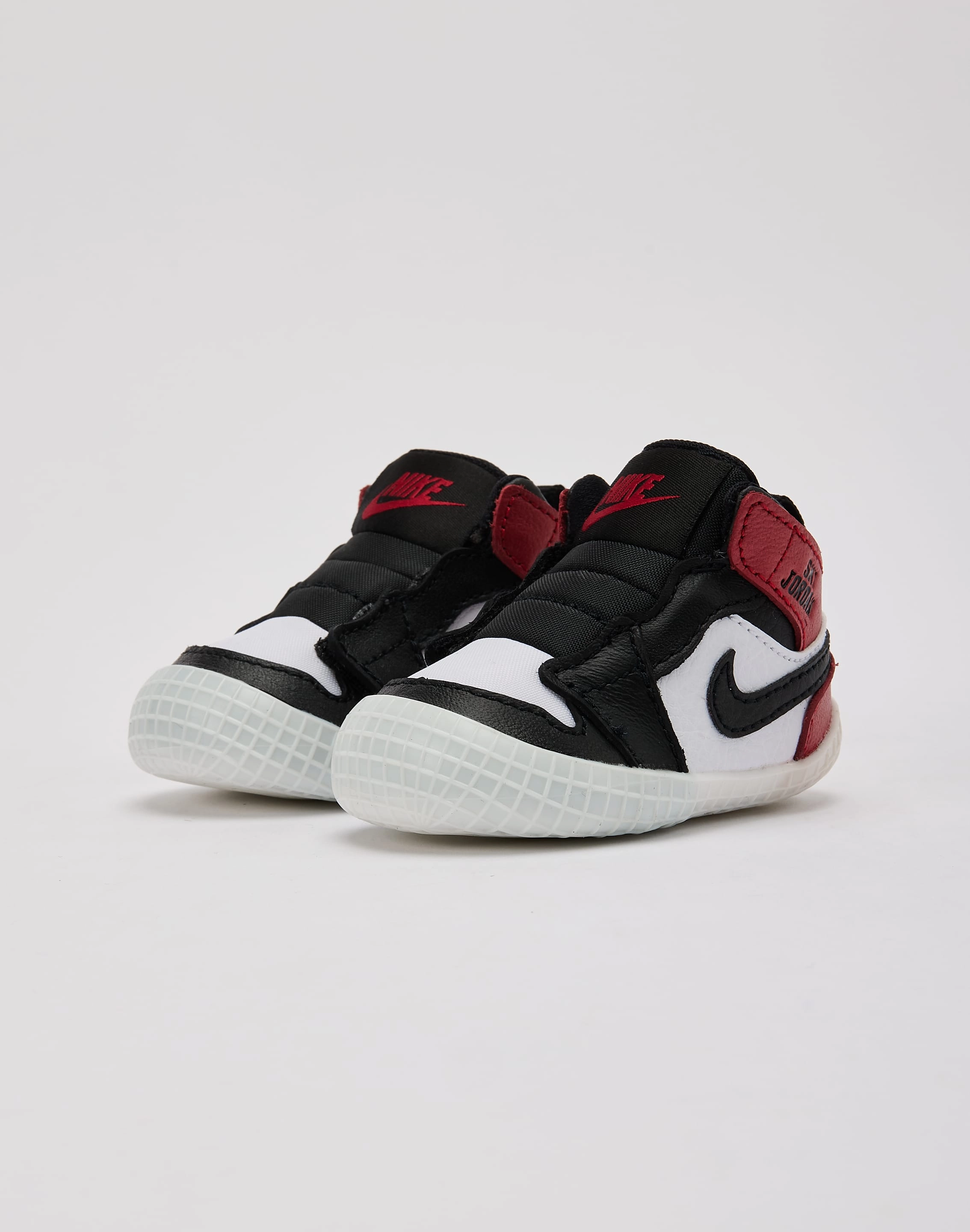 spring shoe collections Compression Molded Cushioning Jordan Air Jordan 1 'Black Toe Reimagined' Crib Bootie Infant