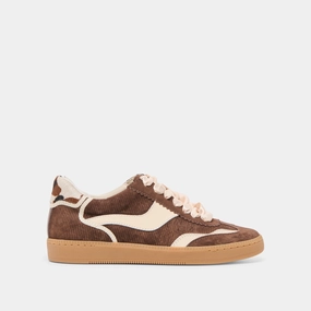 Trend-setting Feel Fresh NOTICE SNEAKERS CHOCOLATE CORDUROY