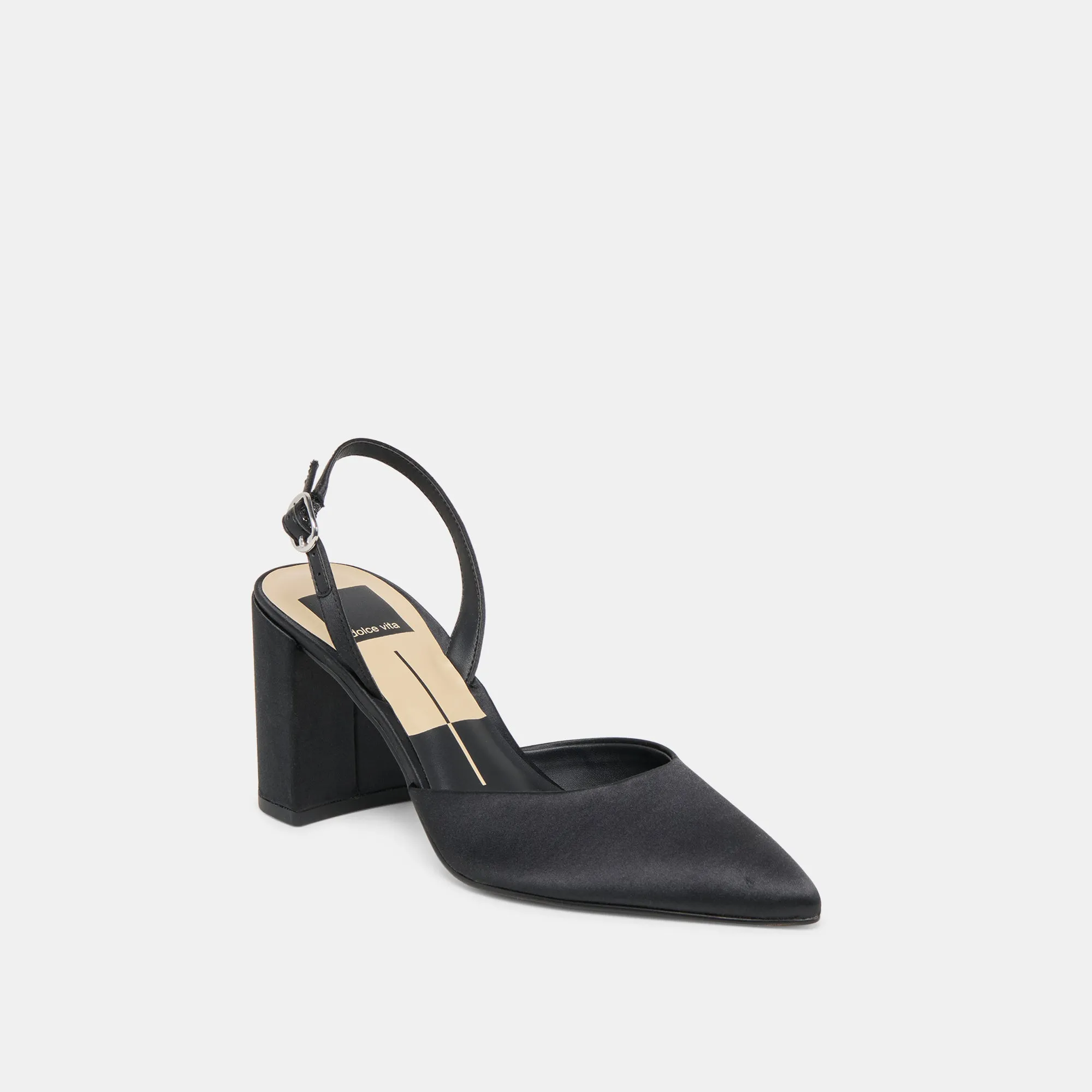 CAREL HIGH HEELS ONYX SATIN Anti Slip