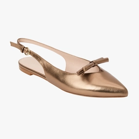 Lennox Leather Slingback Flat Style Trip Daily Wear