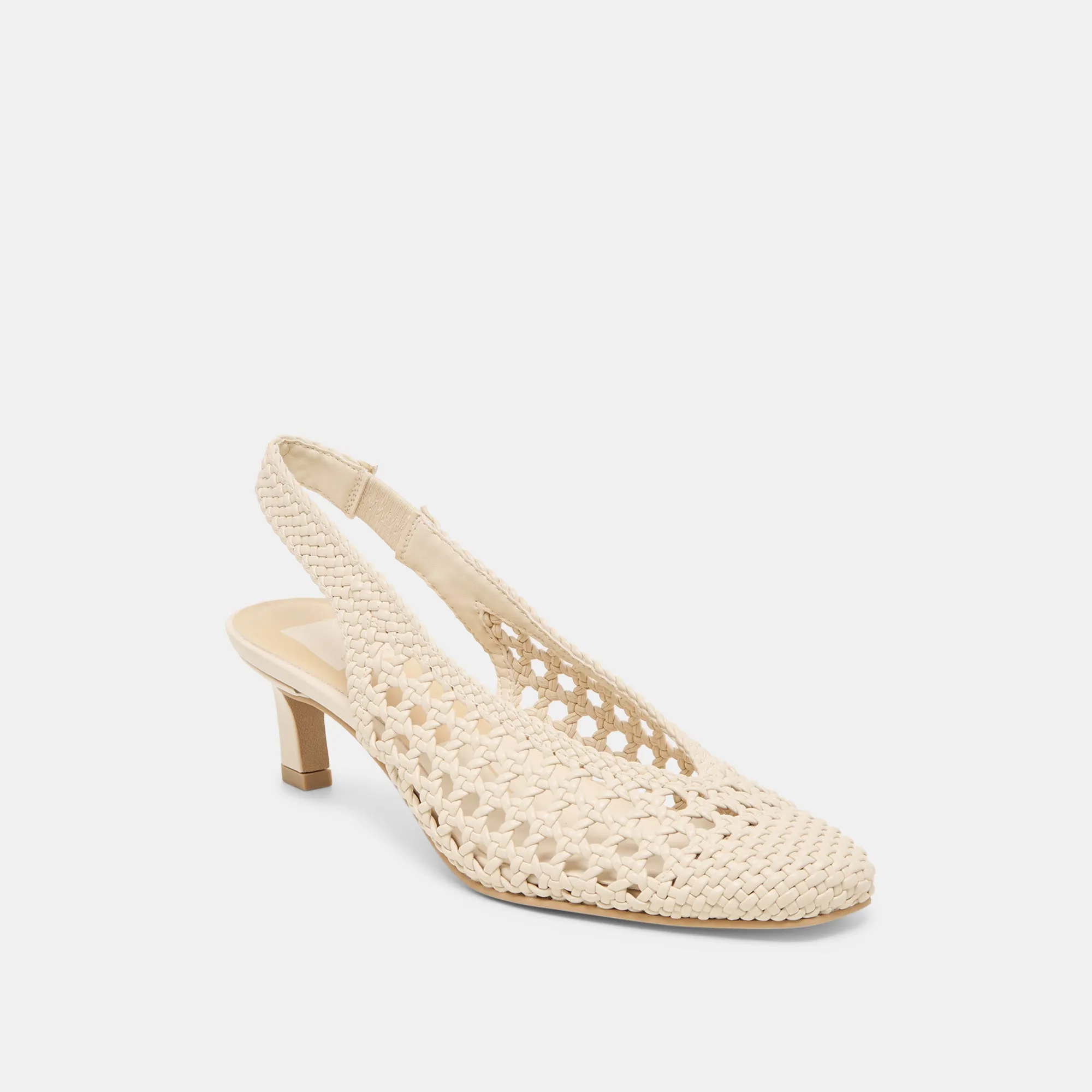 FAWNE HEELS CREME WOVEN STELLA High Heel Comfy Walk