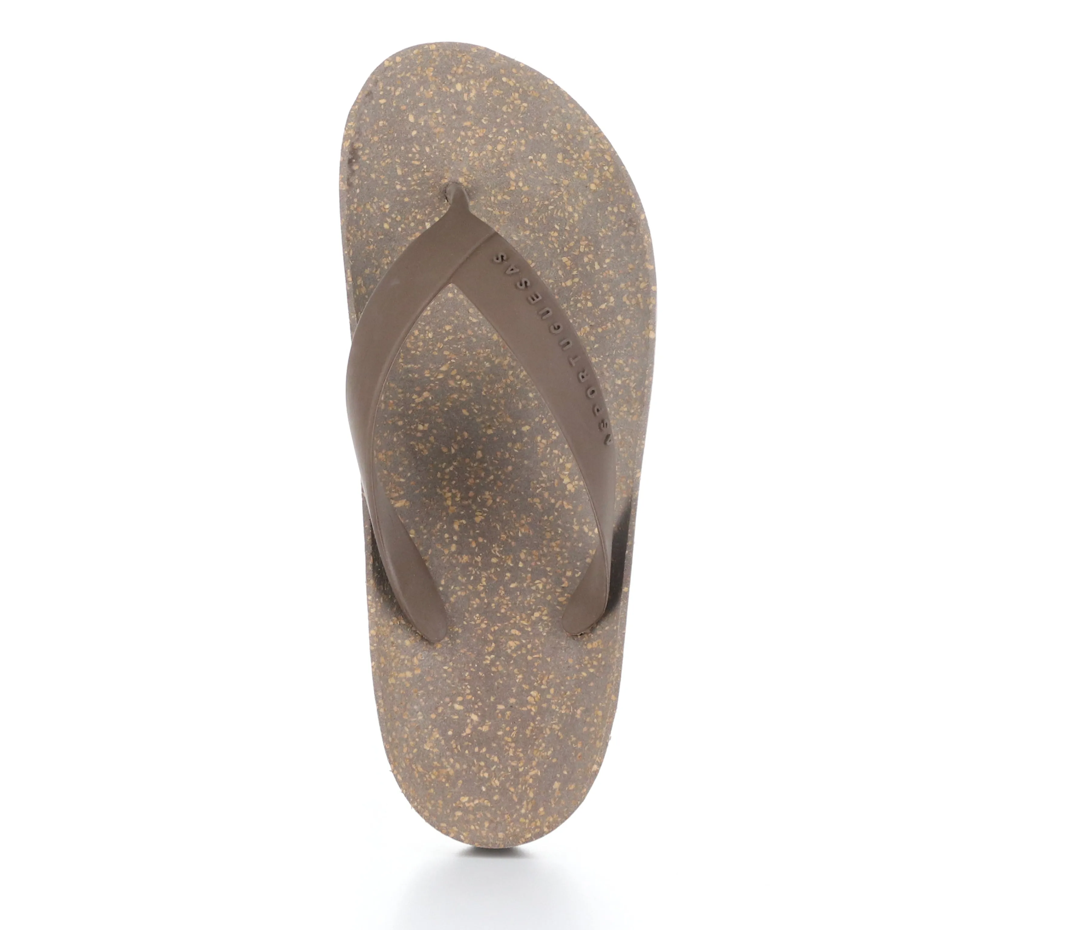 FEEL_L Brown Rubber Strap Casual Flip-Flops|FEEL_L Tong en Style Casual in Marron