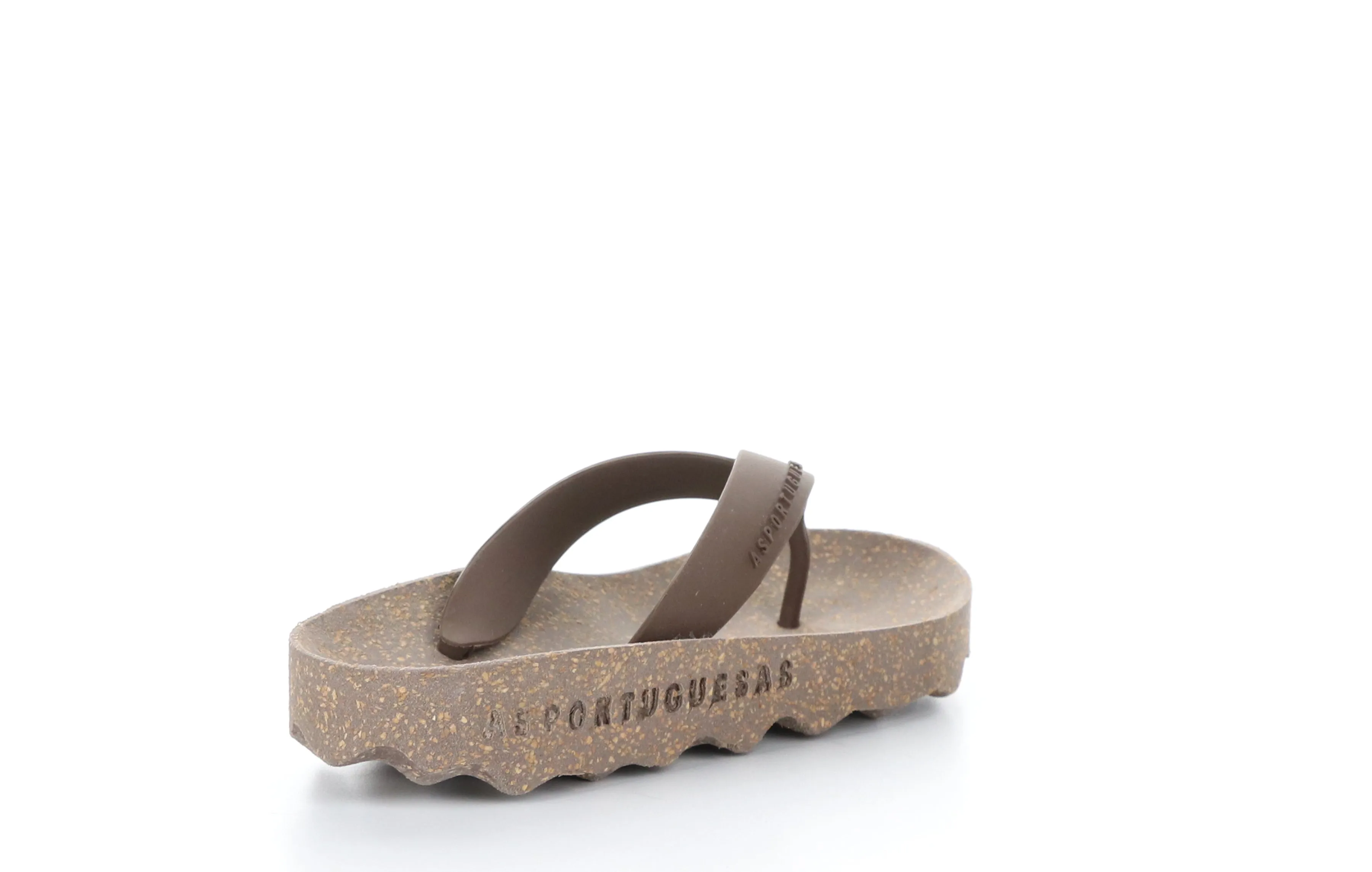 FEEL_L Brown Rubber Strap Casual Flip-Flops|FEEL_L Tong en Style Casual in Marron