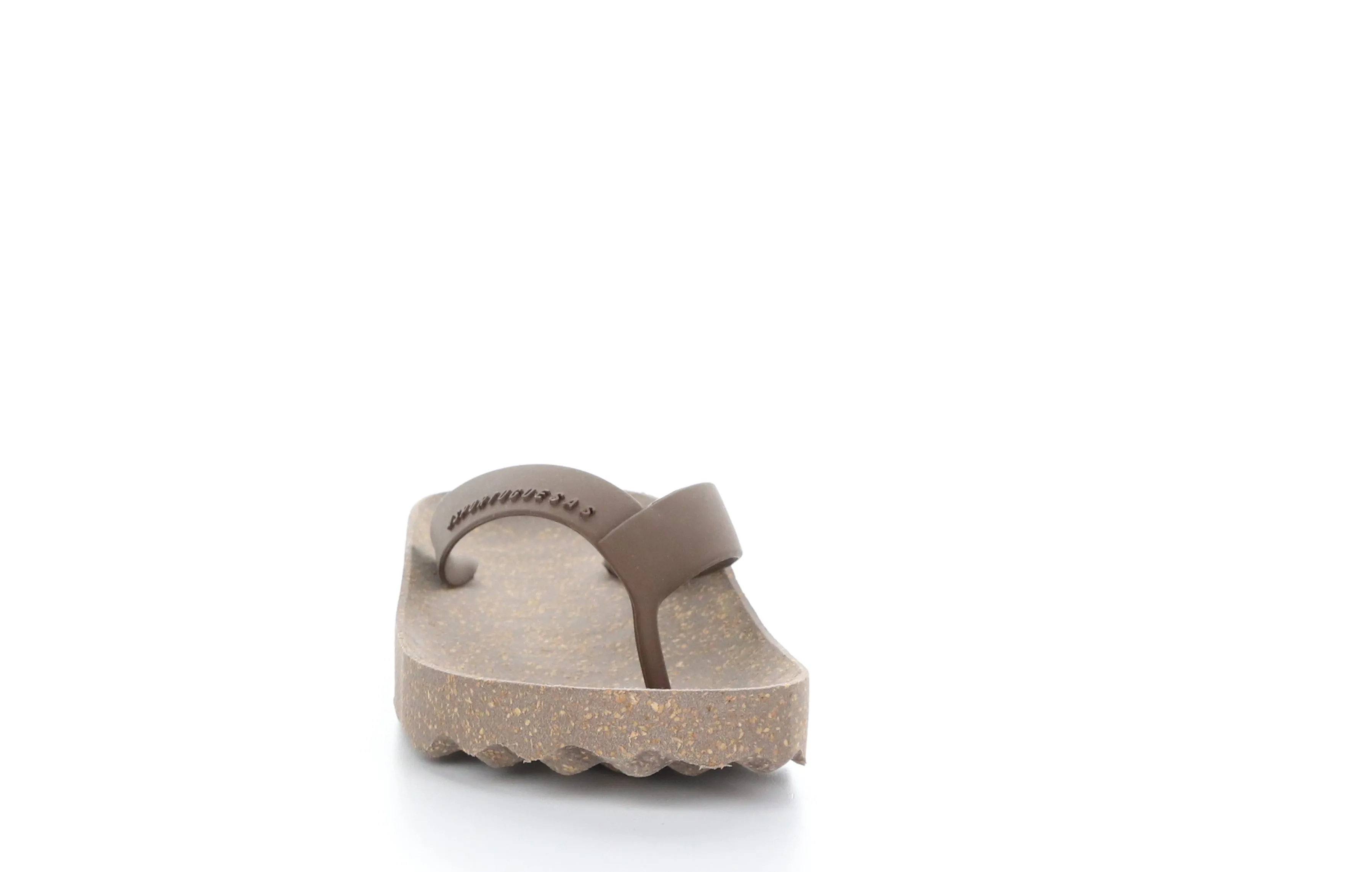 FEEL_L Brown Rubber Strap Casual Flip-Flops|FEEL_L Tong en Style Casual in Marron