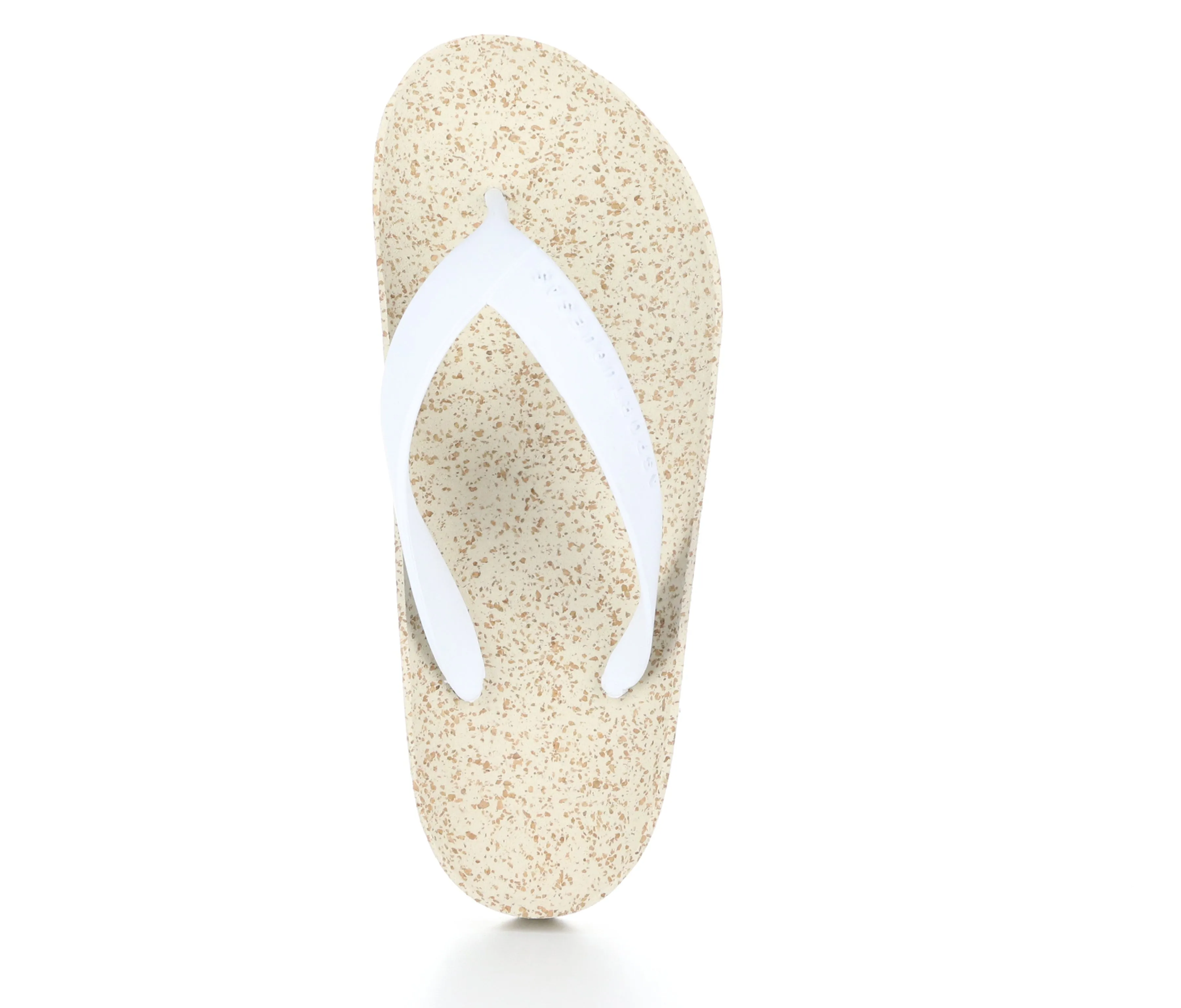 FEEL_L White Rubber Strap Casual Flip-Flops|FEEL_L Tong en Style Casual in Blanc