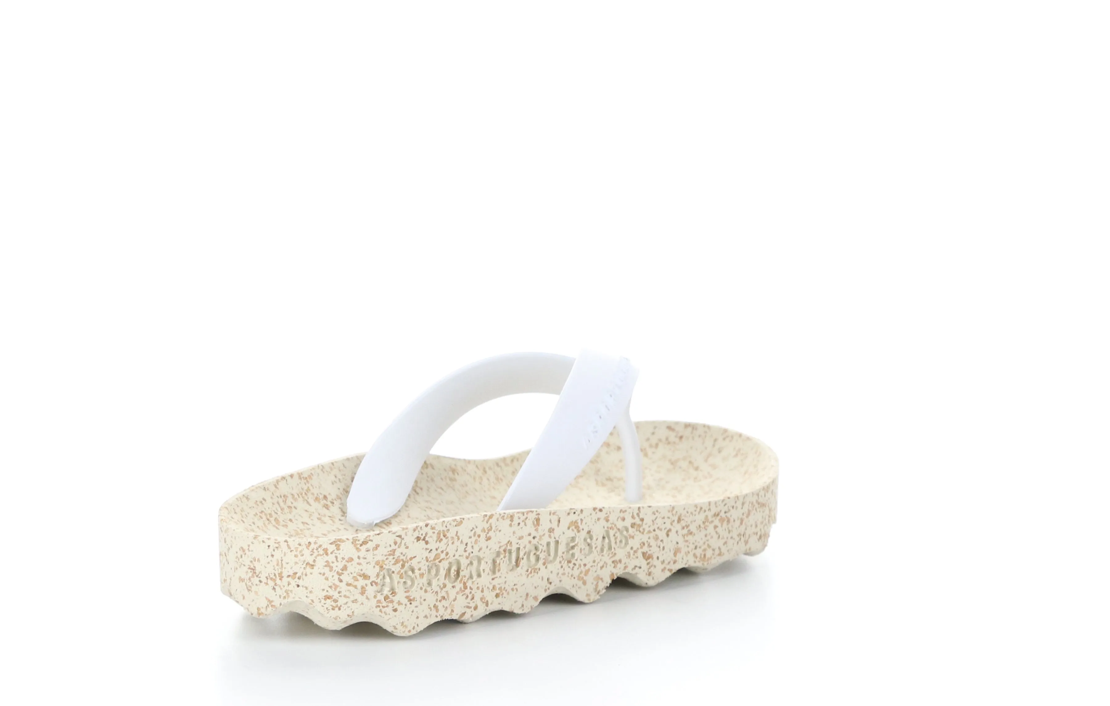FEEL_L White Rubber Strap Casual Flip-Flops|FEEL_L Tong en Style Casual in Blanc