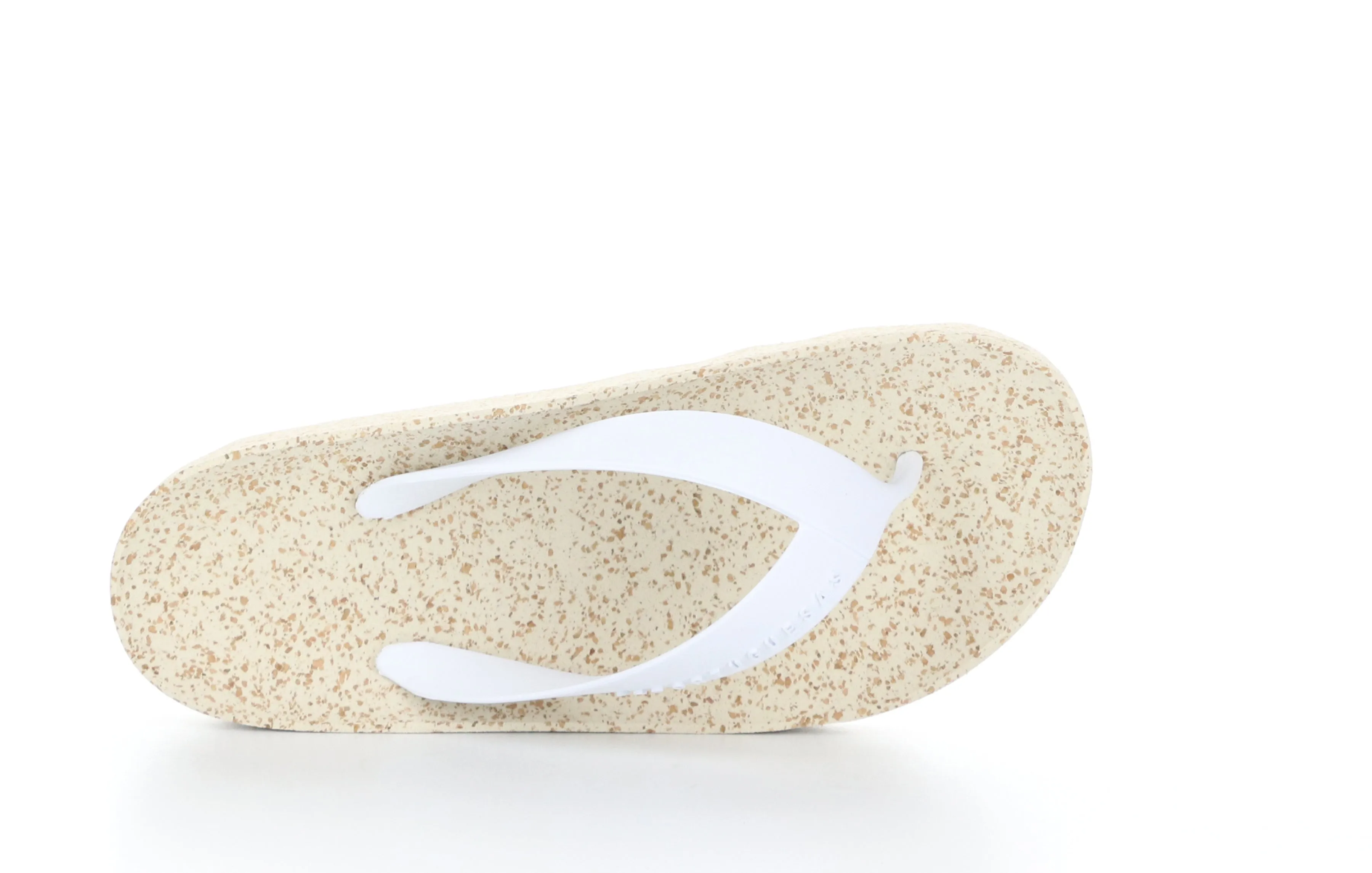 FEEL_L White Rubber Strap Casual Flip-Flops|FEEL_L Tong en Style Casual in Blanc