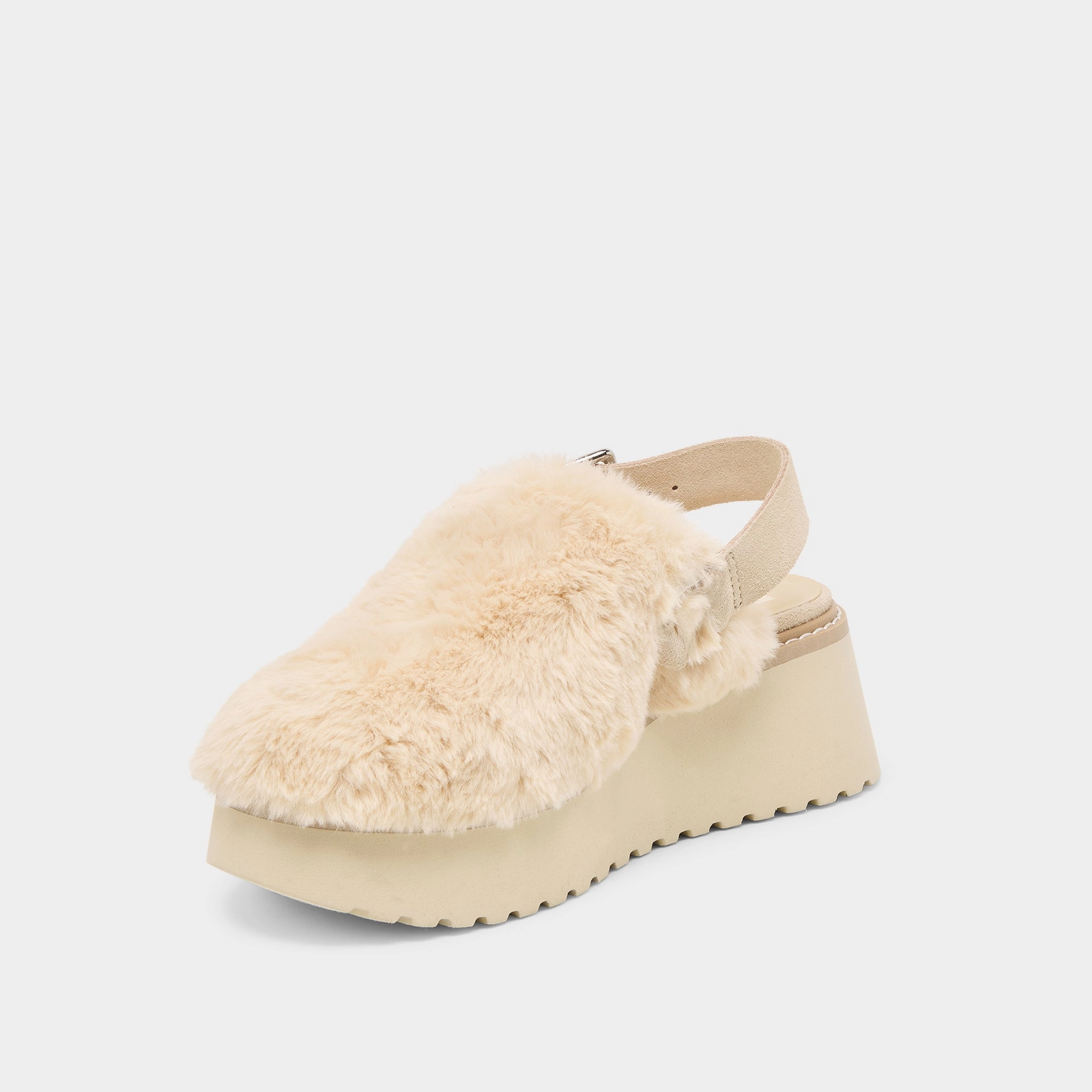Breathable Ventilation Track Step LANSY FLATS NATURAL PLUSH
