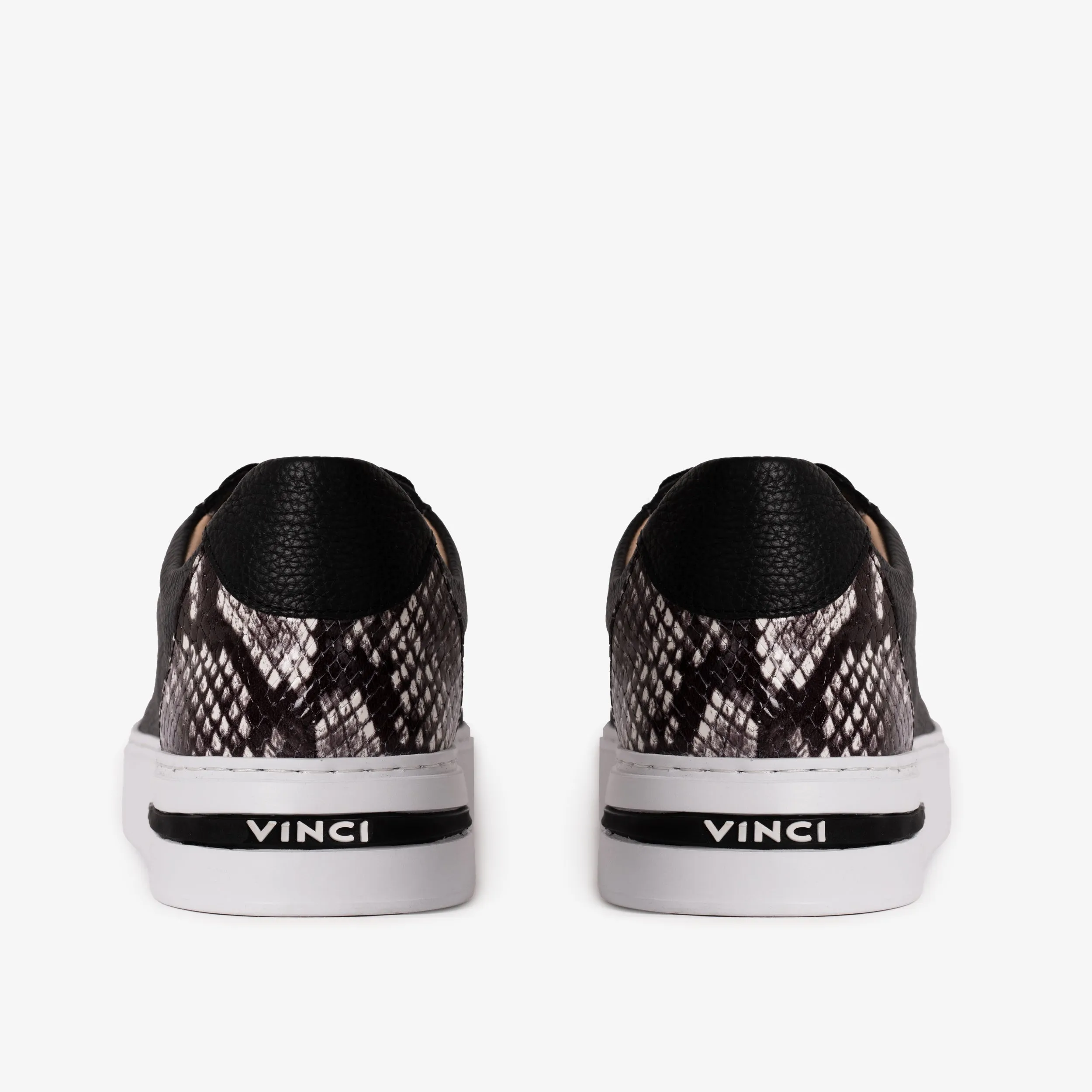 The Burano Black & White  Leather Women Sneaker Anti   Slip Feature Mid Top