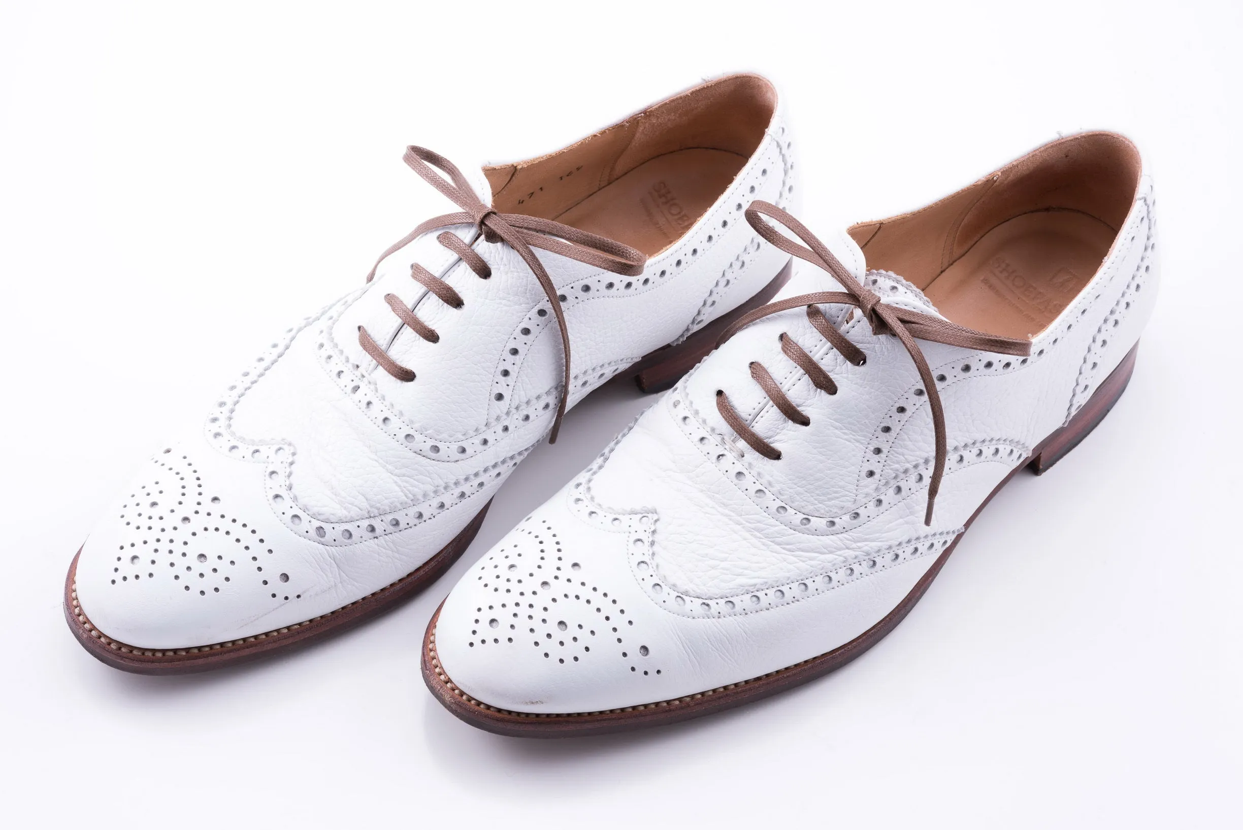 Flat Mid Brown Waxed Cotton Shoelaces