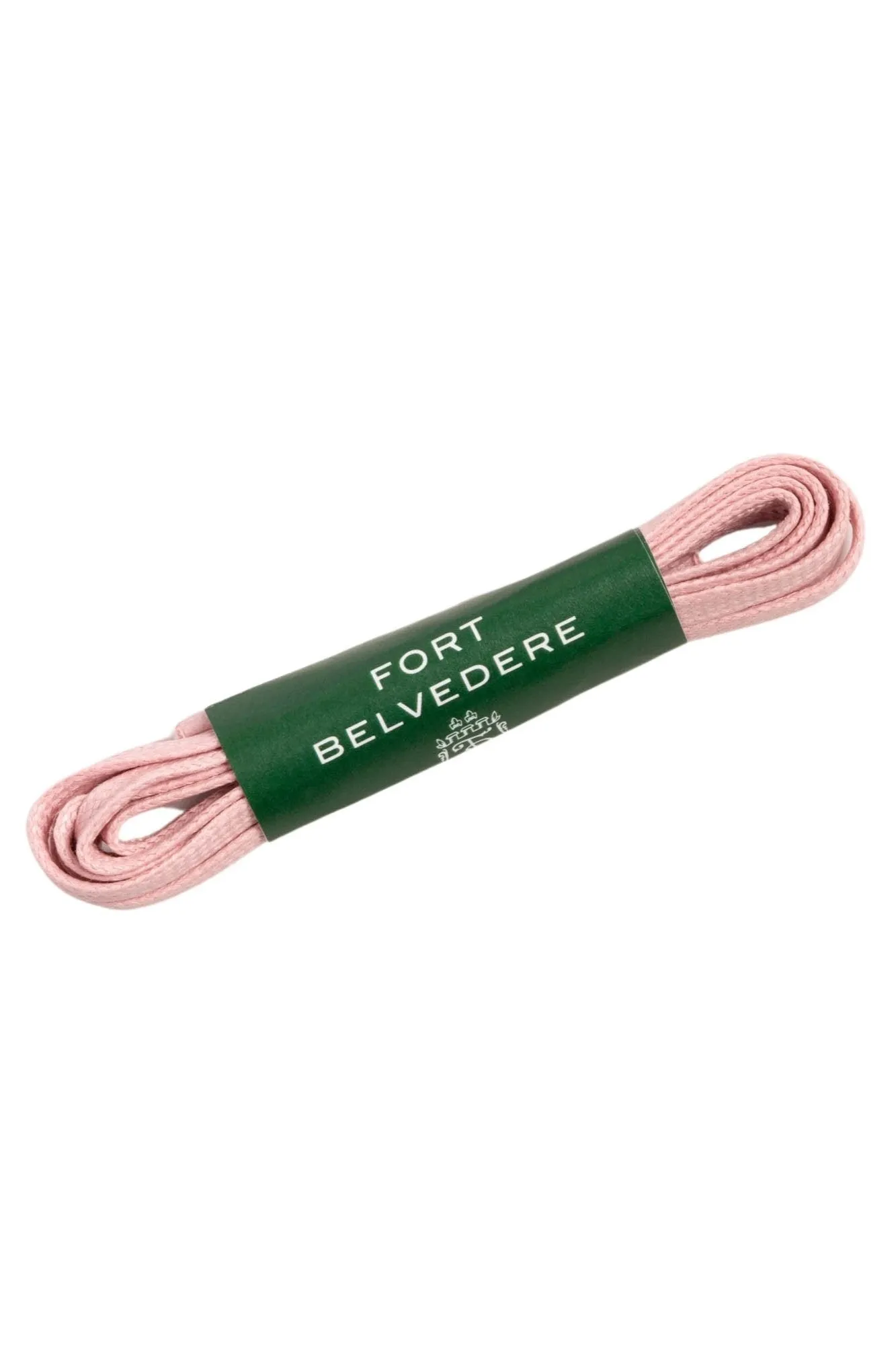 Flat Pale Pink Waxed Cotton Shoelaces