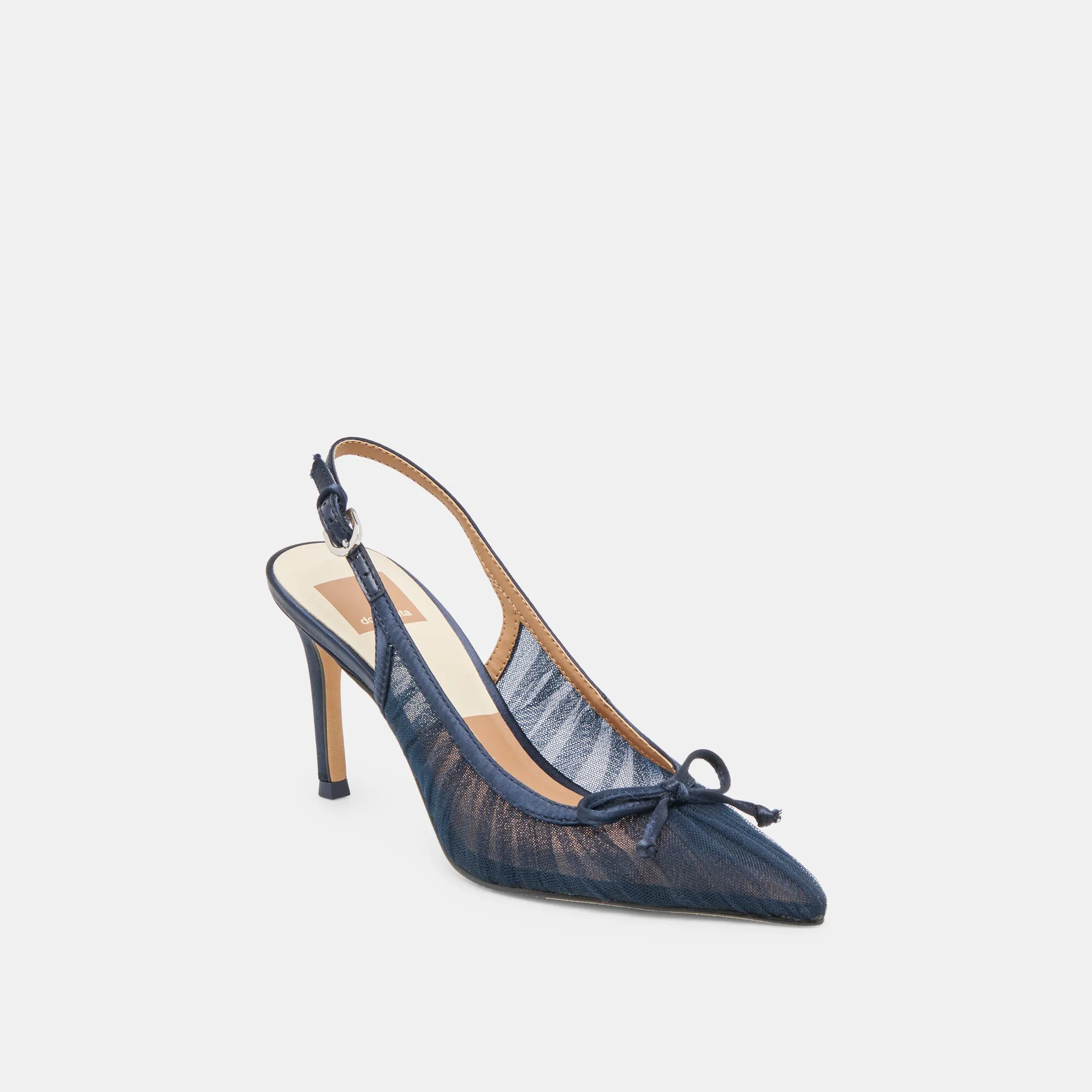 Iconic look Chic Pumps YELA HEELS NAVY TULLE