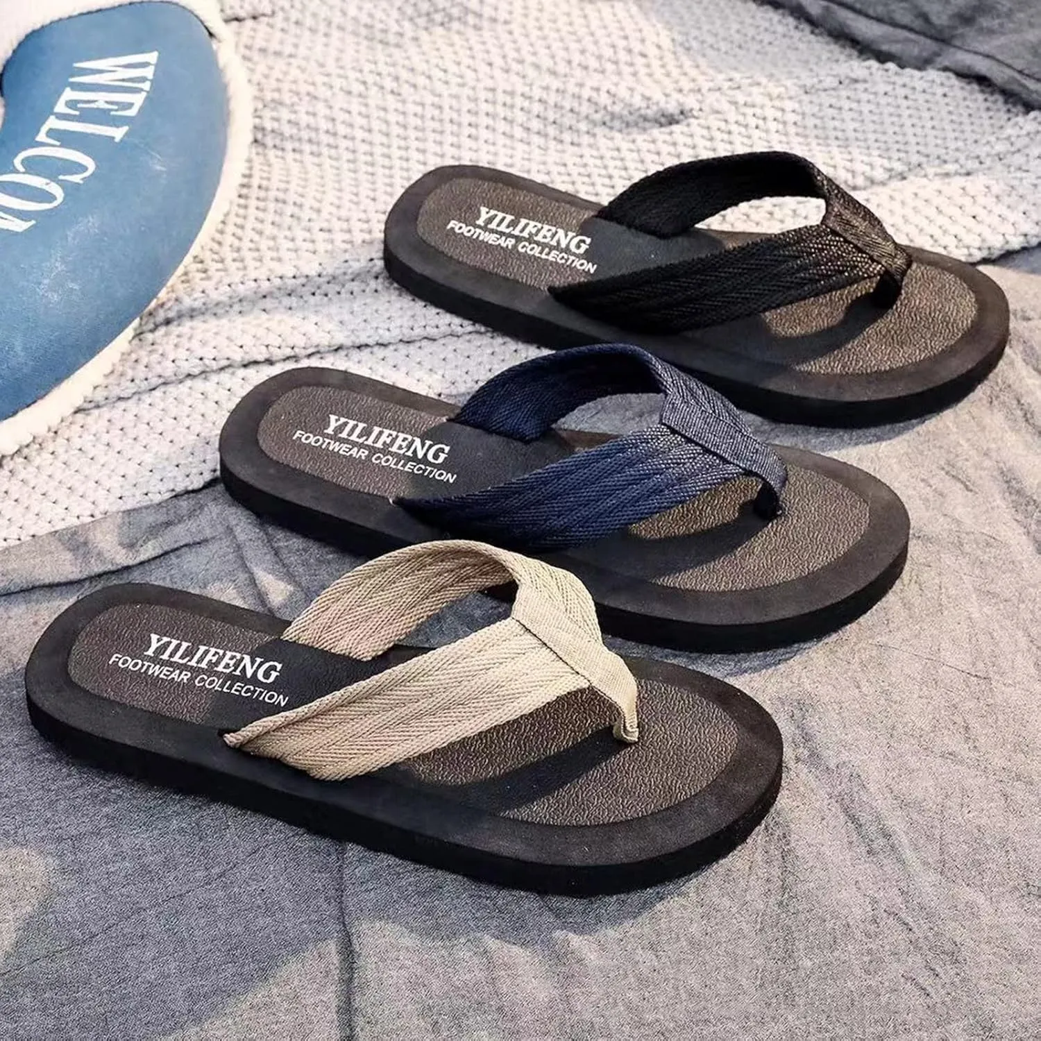 Flip Flops for Men Sandals for Men Comfortable Athletic Sandals for Outdoor Wading Beach Mens Outdoor Sandals