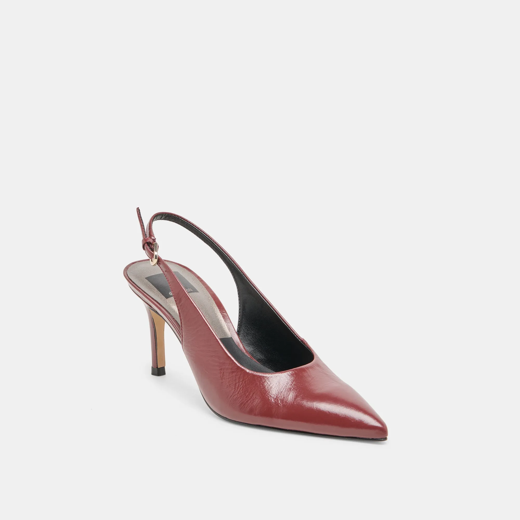 ELASI HEELS OXBLOOD CRINKLE PATENT Statement Footwear Club Ready