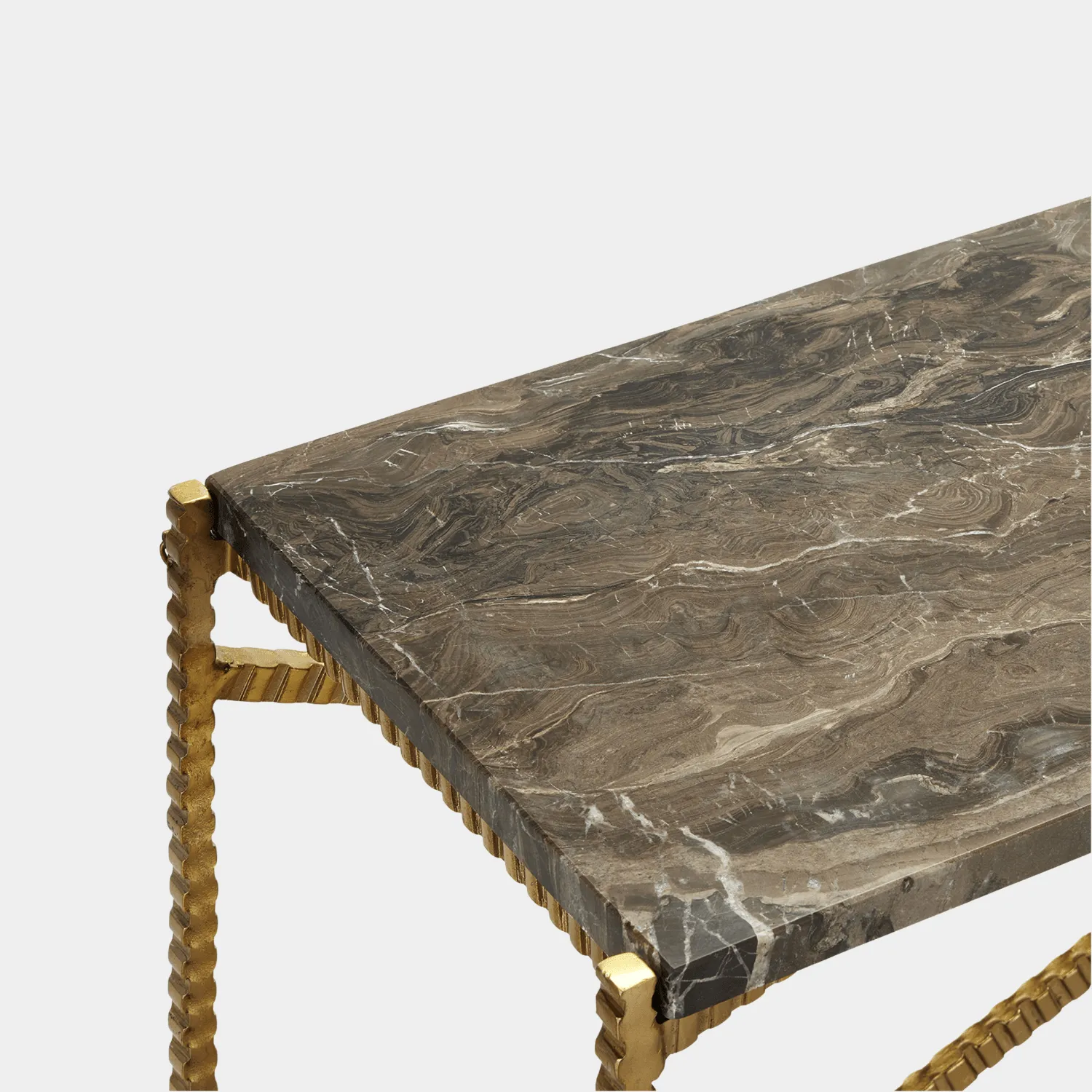 Flying Gold Marble Console Table