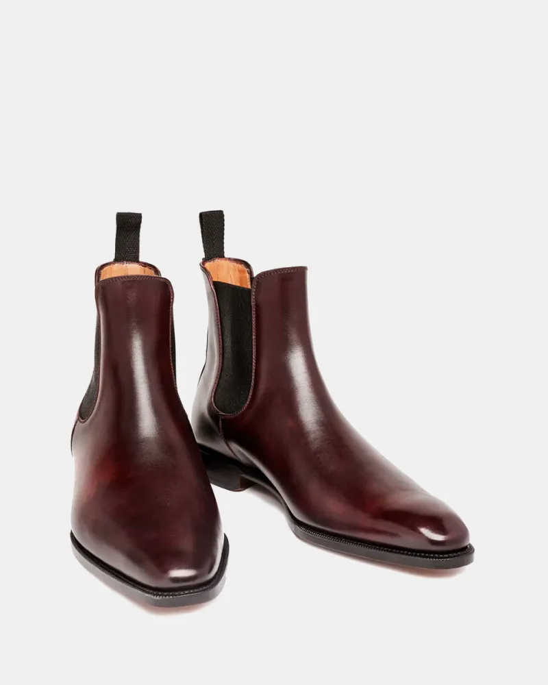 Museum Oxblood Leather Chelsea Boot Combat Look High Traction Weekend Wanderer