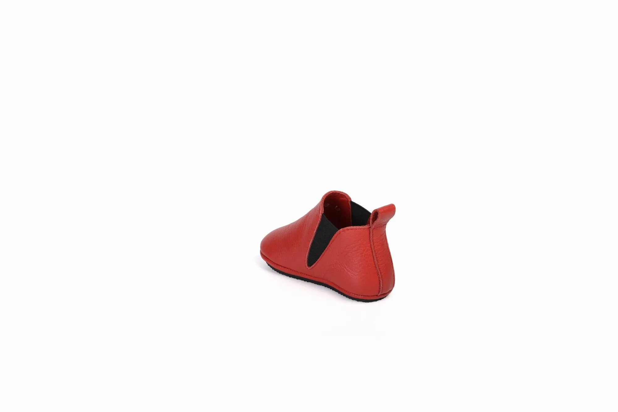 FOOT FEDERATION BABIES' LEATHER SHOE RED