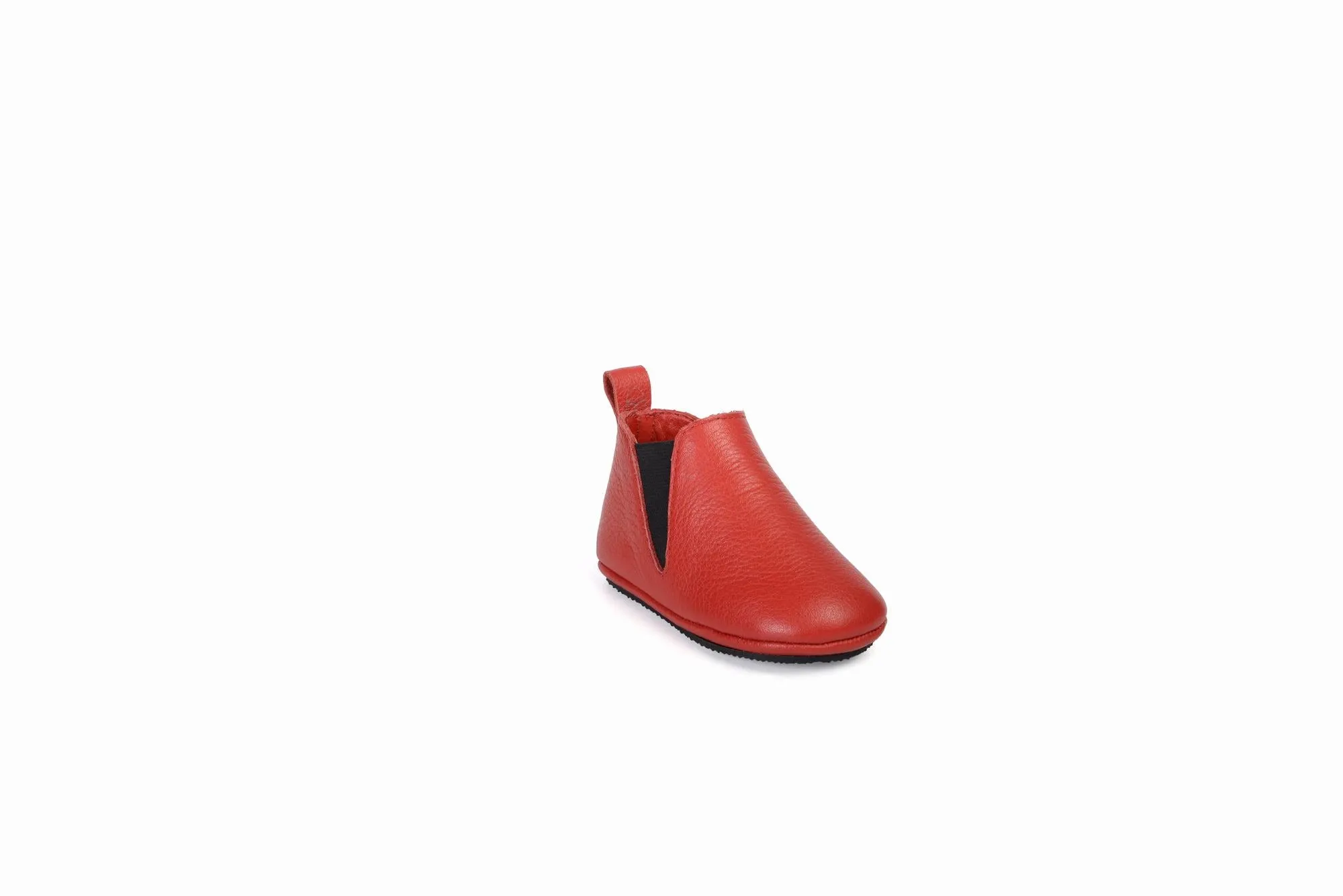 FOOT FEDERATION BABIES' LEATHER SHOE RED