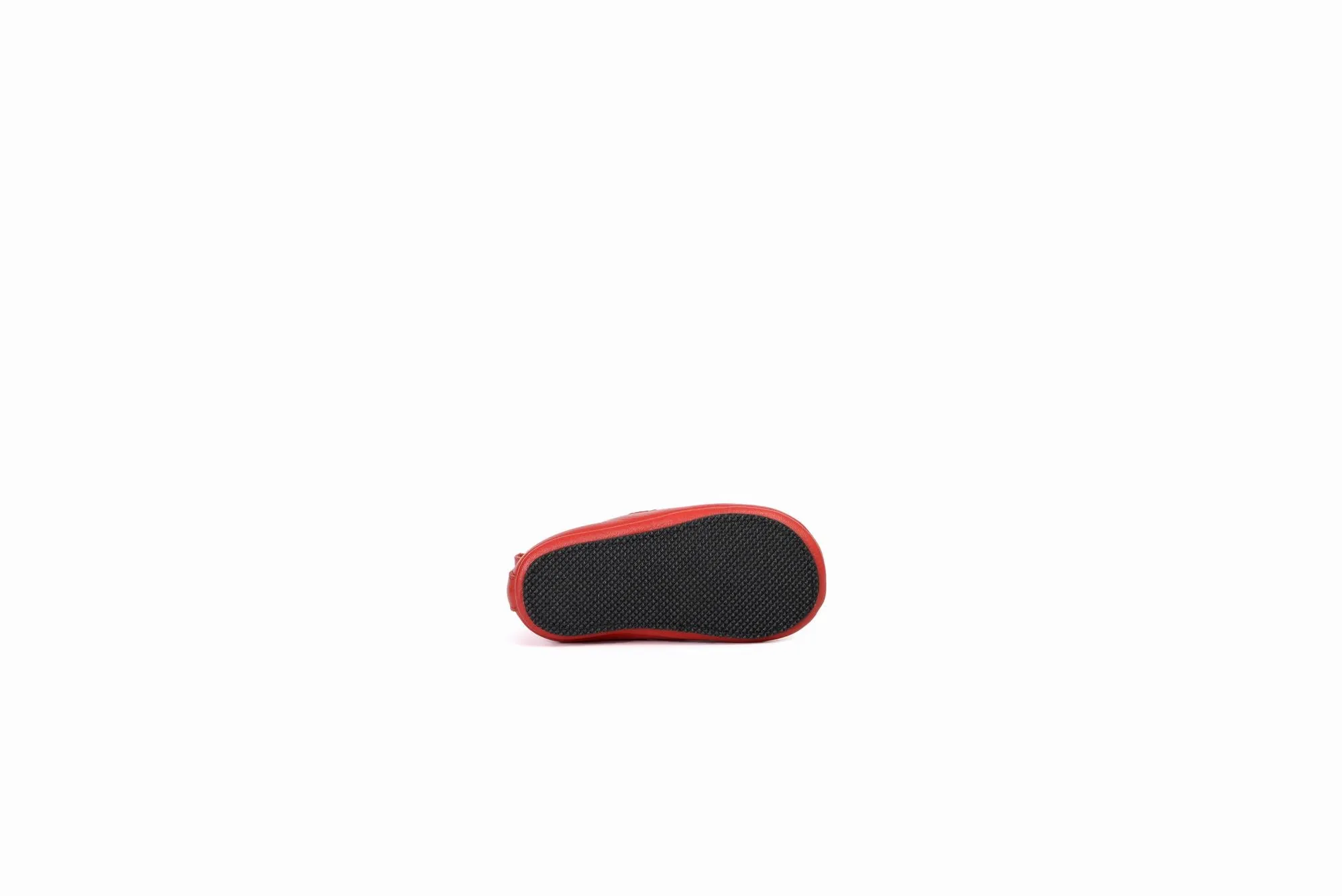 FOOT FEDERATION BABIES' LEATHER SHOE RED