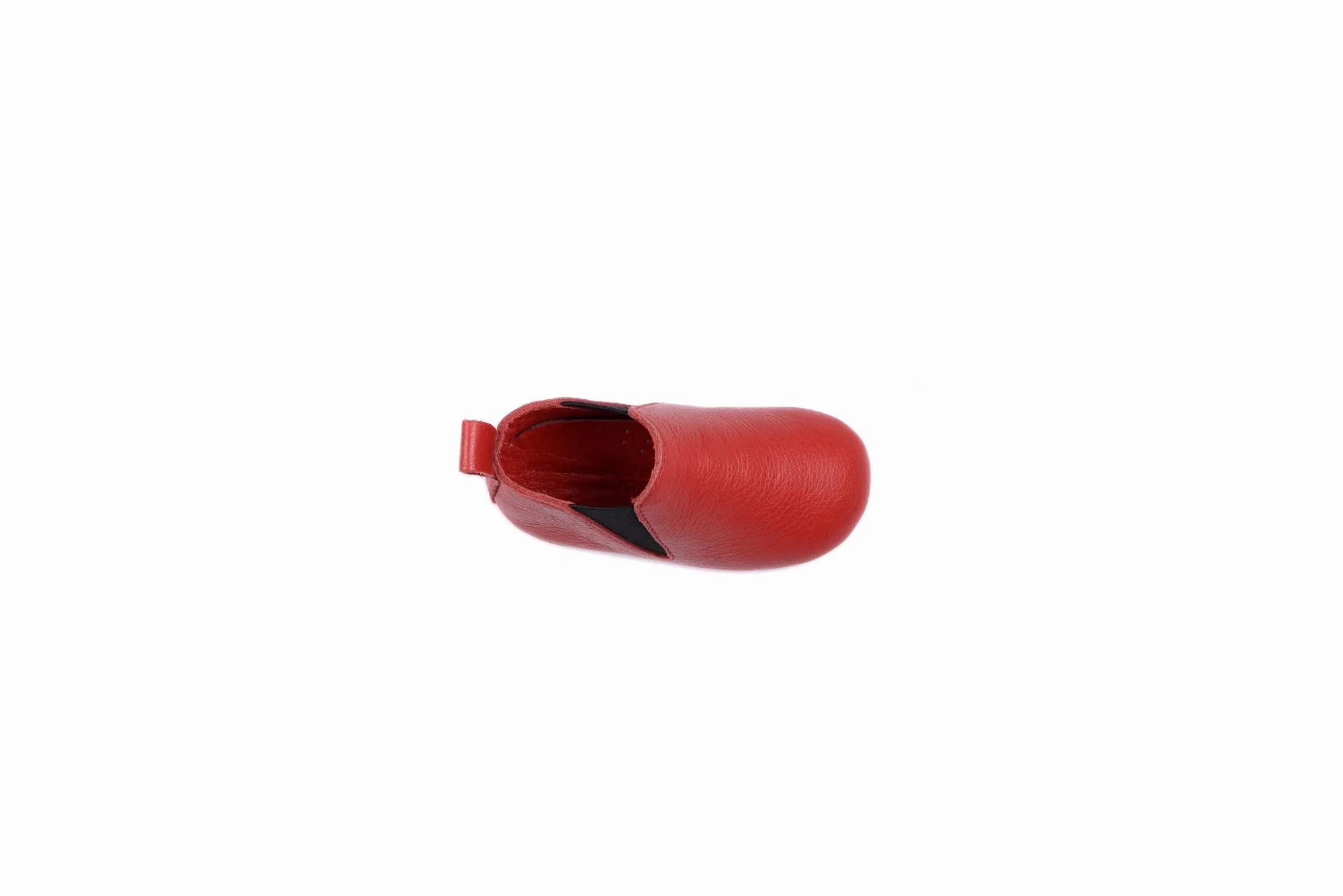 FOOT FEDERATION BABIES' LEATHER SHOE RED