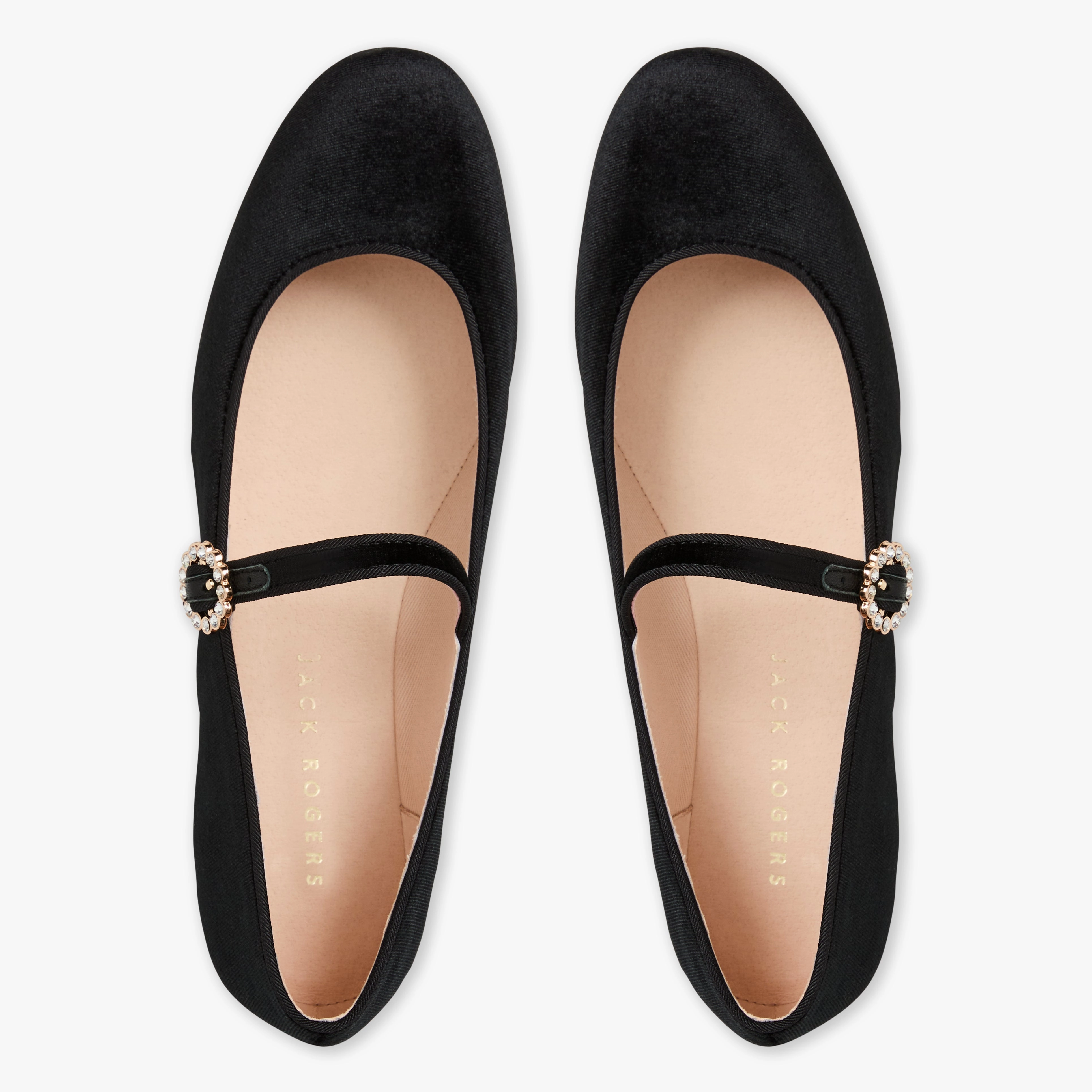 Mizzy Fabric Mary Jane Flat Cozy Flats