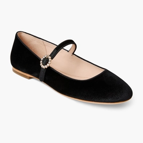Mizzy Fabric Mary Jane Flat Easy Wear Plaza Mood